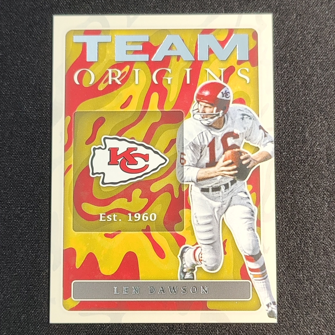 2022 Panini Origins Len Dawson FTC橄榄球NFL 起源系列 堪萨斯城酋长 兰道森 四分卫 Team球队特卡