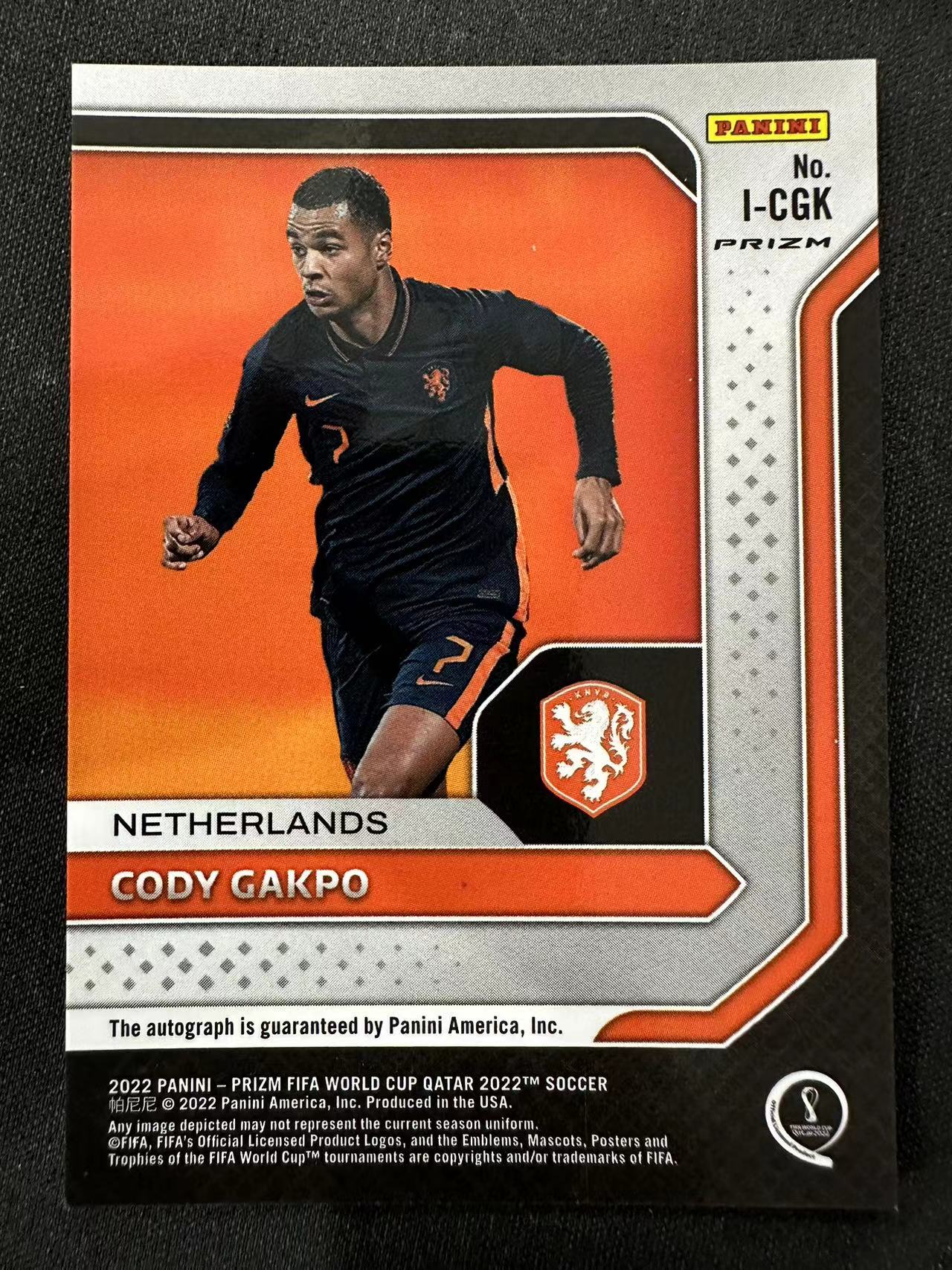 Panini Prizm World Cup Cody Gakpo Pz Rc