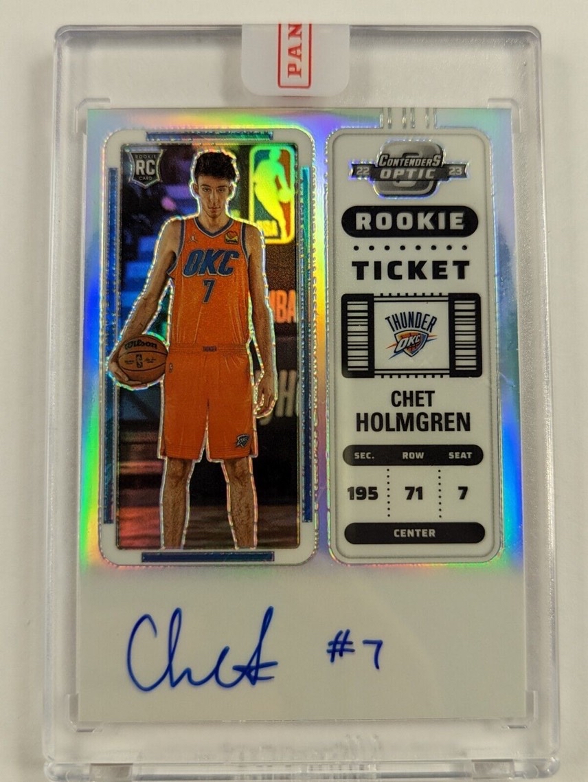 2022 23 Panini Contenders Optic Chet Holmgren RC 艾比拍卖 OP球票 切特 霍姆格伦 银折 卡