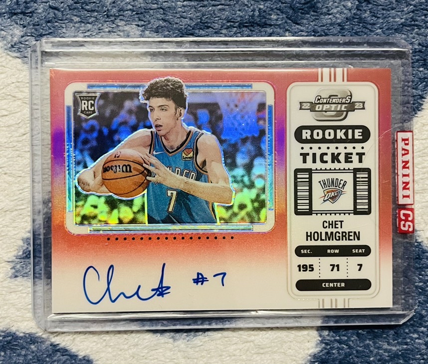 2022 23 Panini Contenders Optic Chet Holmgren RC 球票 op 雷霆 切特 霍姆格伦 新秀 红折