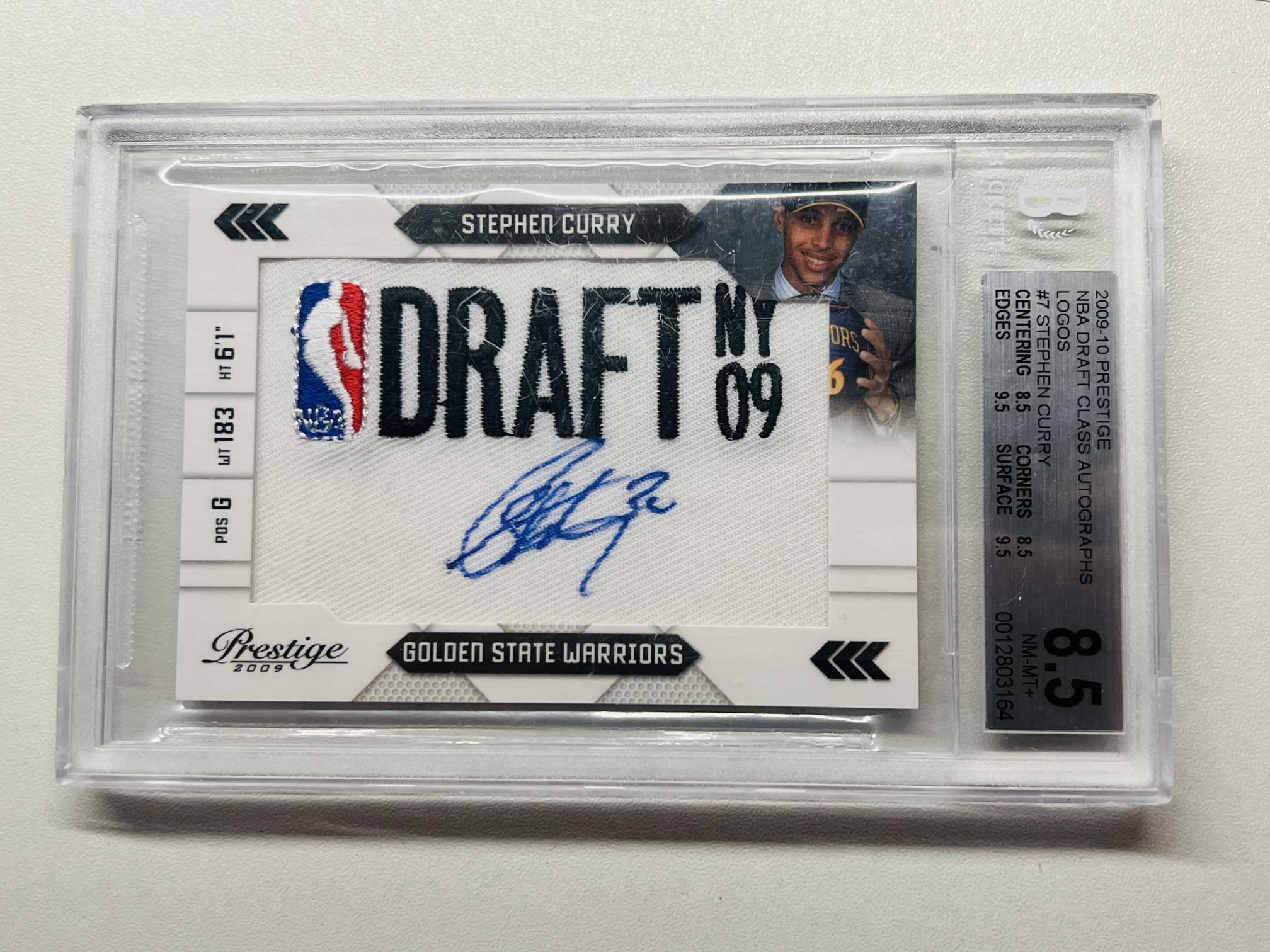 2009 10 Panini Prestige Stephen Curry RC 斯蒂芬 库里 新秀 签字 125编 卡签 Logoman刺绣