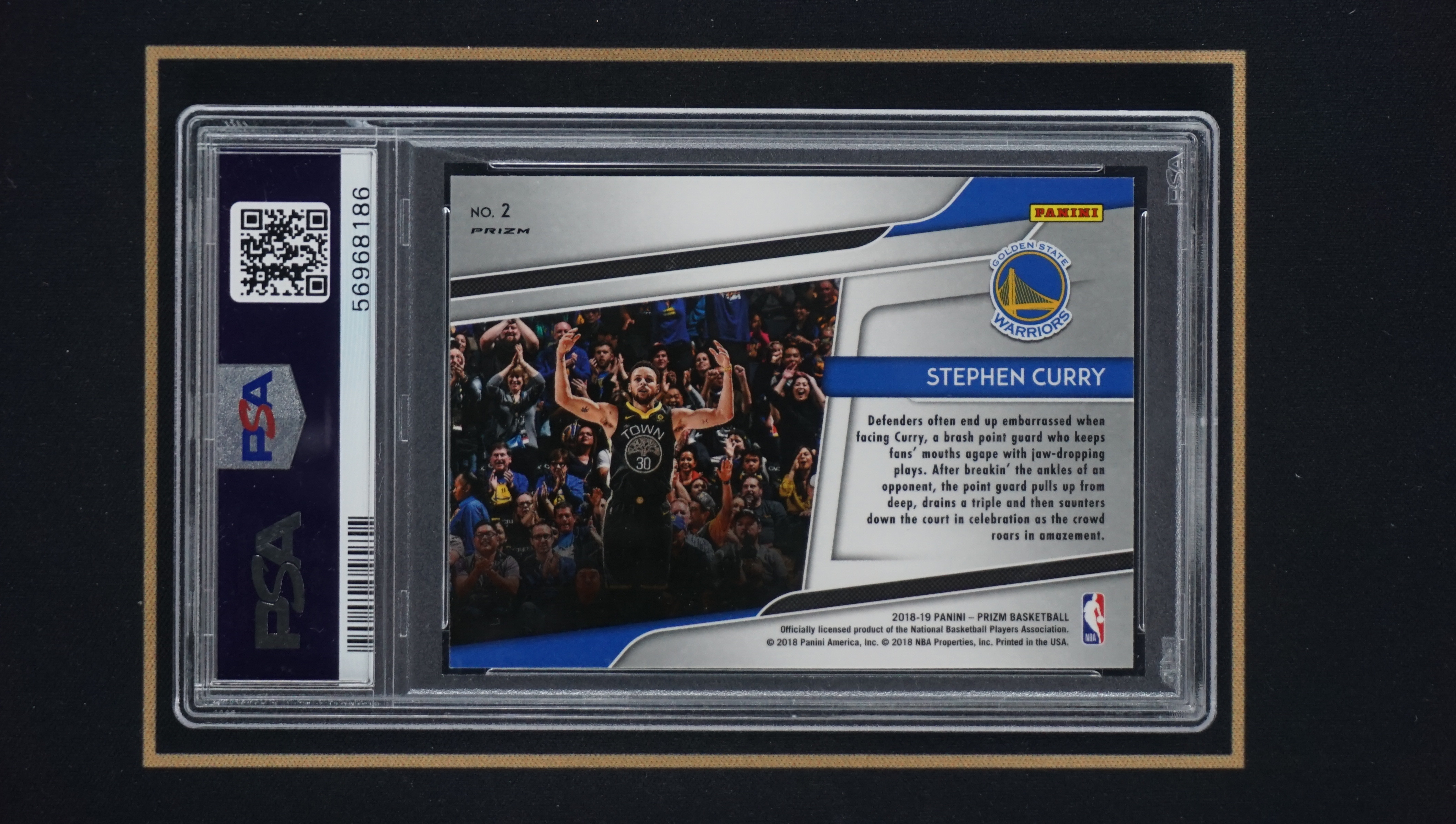 2018 19 Panini Prizm Stephen Curry 勇士 斯蒂芬库里 get hyped 银折 PSA10分评级垚25