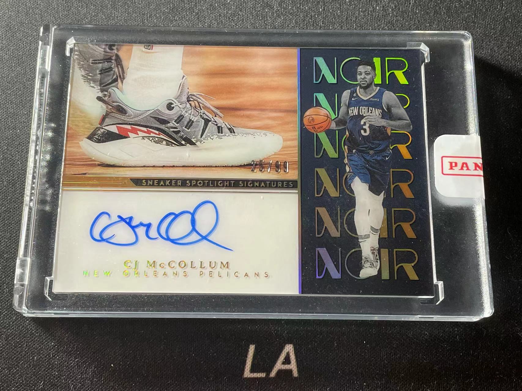 LA拍卖22 23 Panini Noir CJ McCollum 诺尔 CJ 麦科勒姆 投射最全面的得分后卫 鹈鹕队 Sneaker