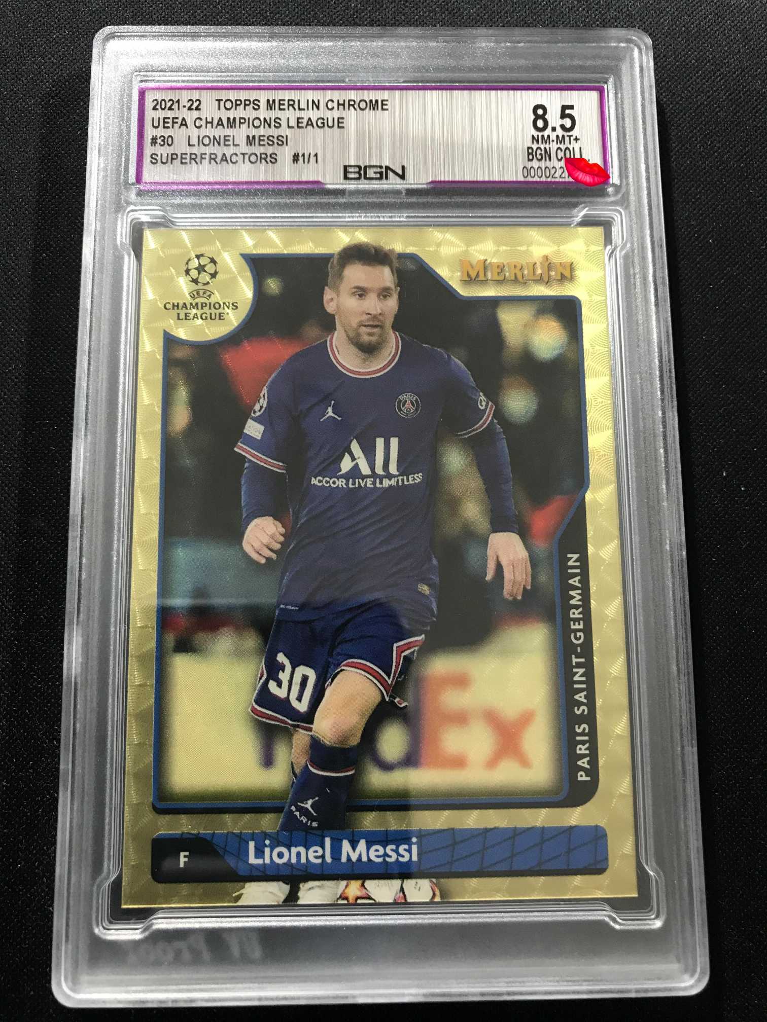 Topps Merlin Chrome Lionel Messi Uefa Champions League