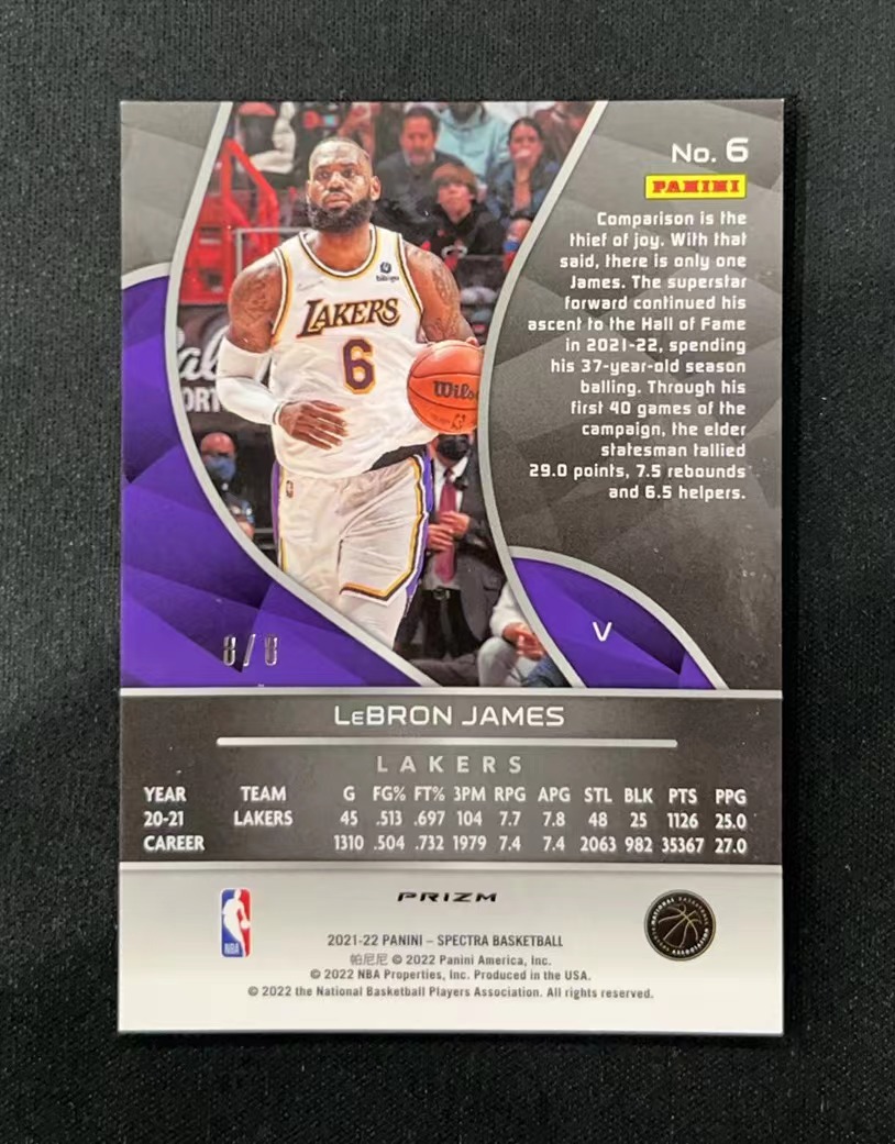 Panini Spectra Lebron James