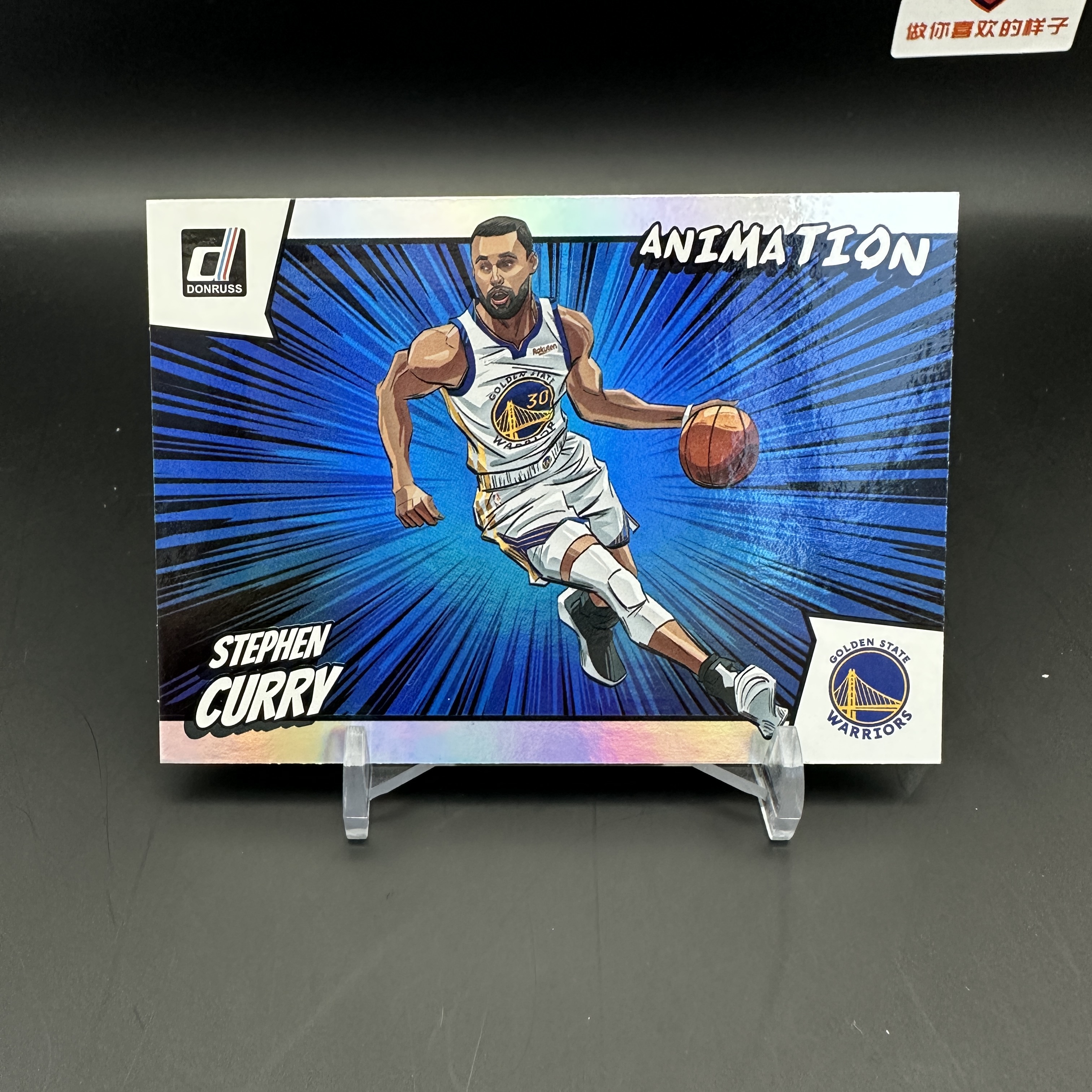 2022 23 Panini Donruss Stephen Curry 超大比例 SSP 系列Hit Animation 漫画特卡 斯蒂芬库