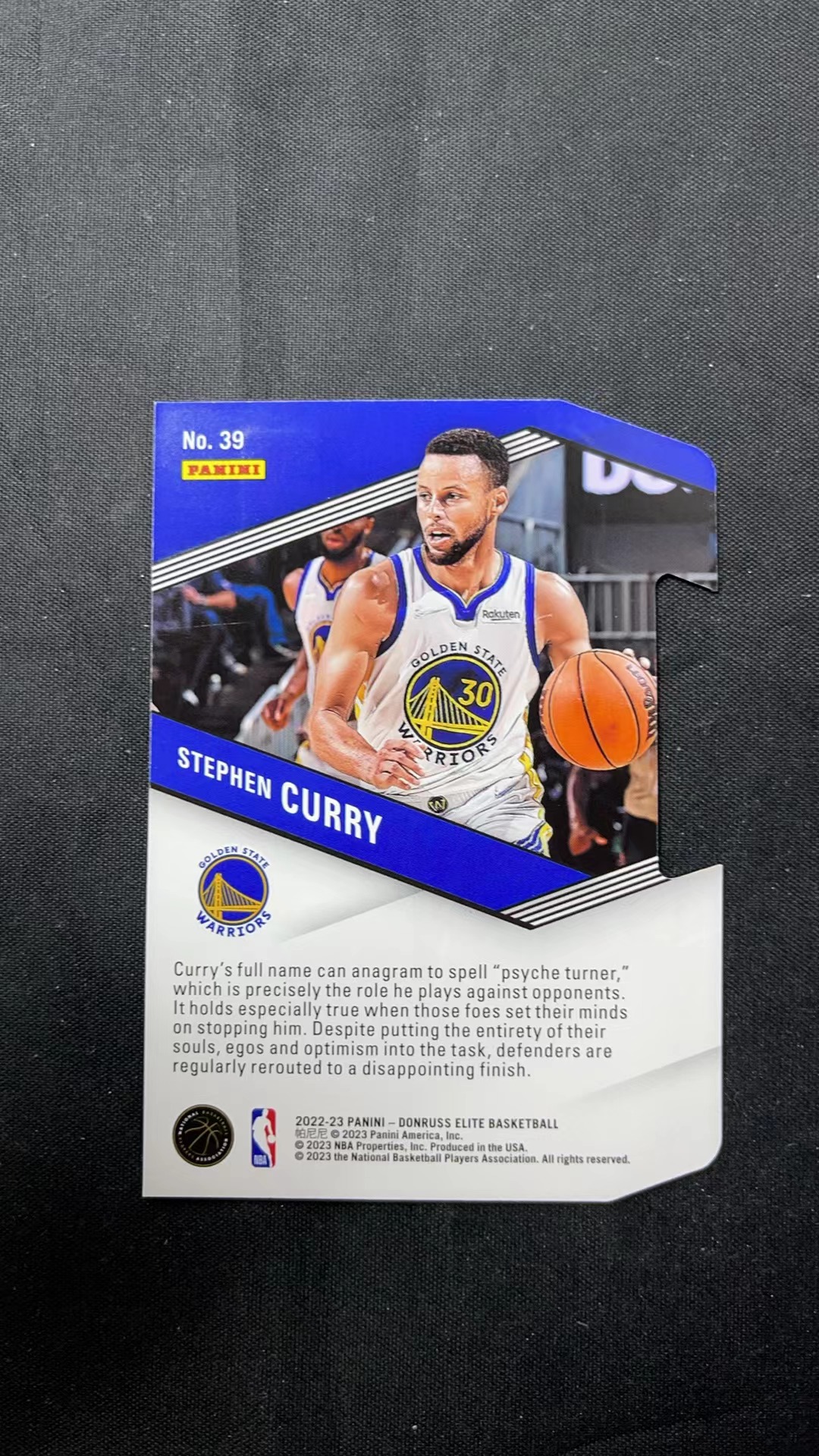 Panini Elite Stephen Curry E