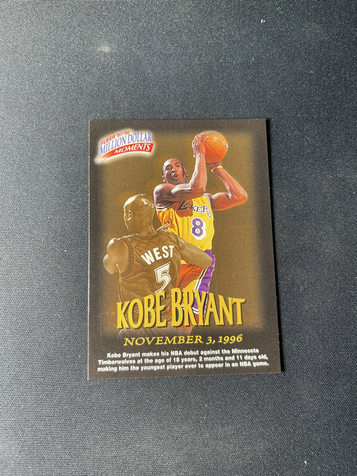 Fleer Kobe Bryant Million Dollar Moments