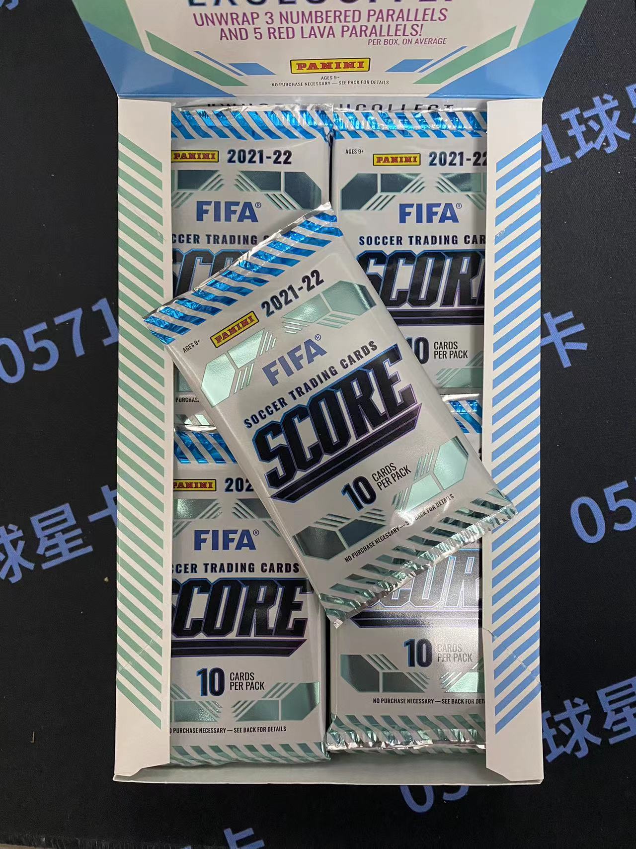 2021 22 Panini SCORE FIFA RETAIL Soccer 原封单包 博梅西哈兰德姆巴佩C罗内马尔卡卡贝克汉姆的德布劳内