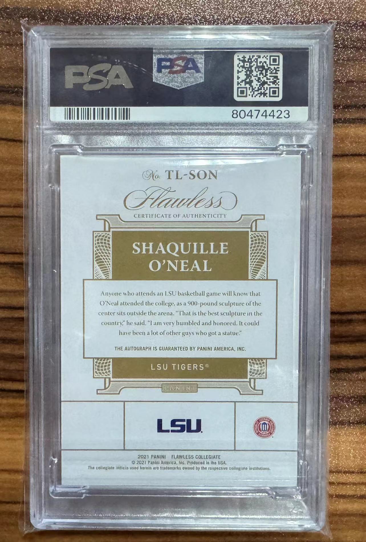 Panini Flawless Collegiate Shaquille O Neal Rc