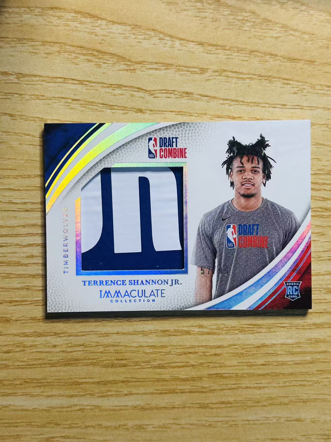 2024-25 Panini Immaculate Collection Terrence Shannon Jr. 暴力切割 小特伦斯 香农 新秀 RC 球衣 物料 Patch 99编 森林狼 选秀