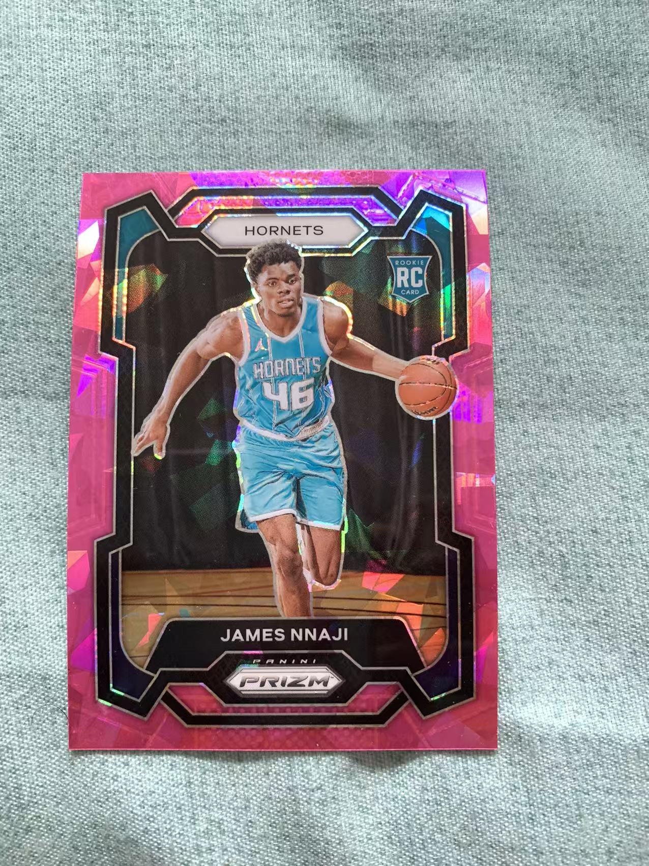 2023-24 Panini Prizm James Nnaji RC 詹姆斯 那吉 黄蜂 rc新秀 粉碎冰折 收藏必备