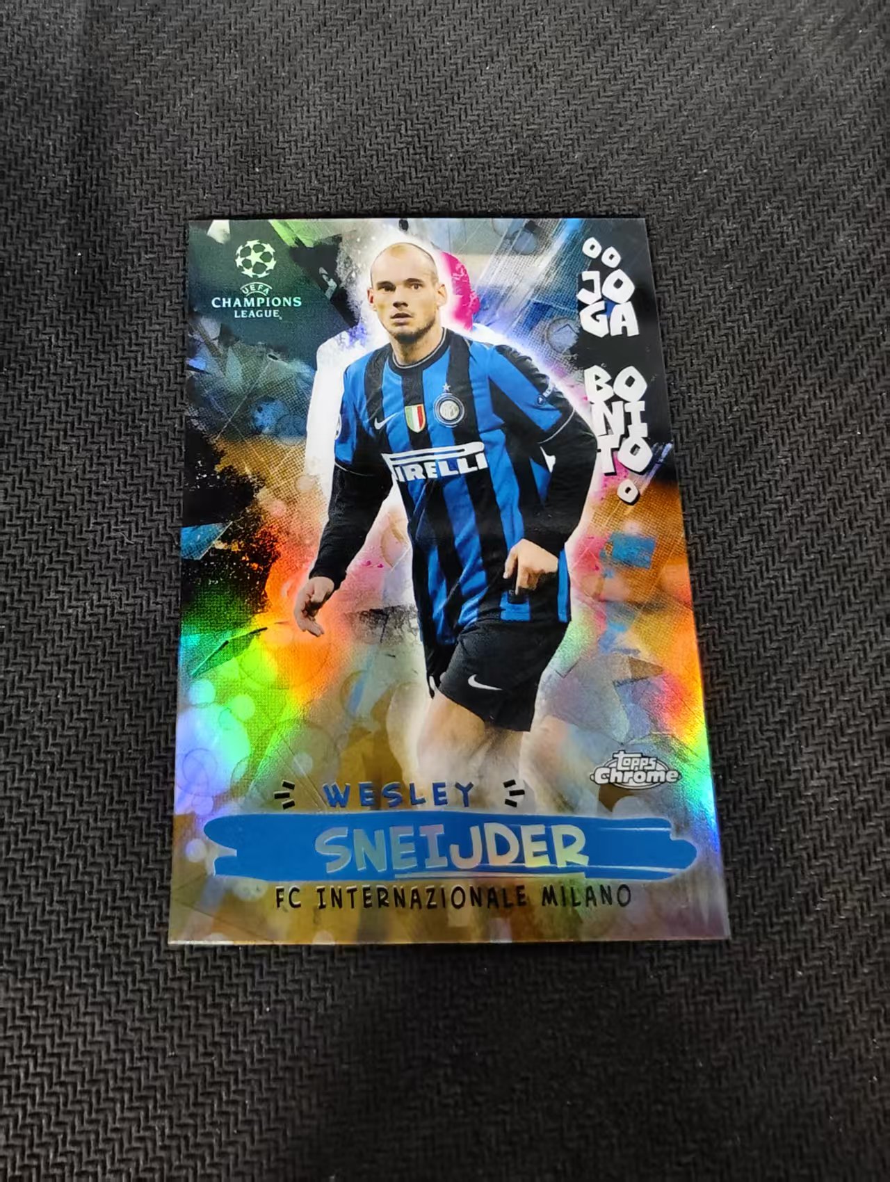 【可合并,不累计】2021 Topps Chrome wesley sneijder 韦斯利 斯内德 欧冠 joga 美丽比赛 泡泡折 大比例 划痕 边角瑕疵