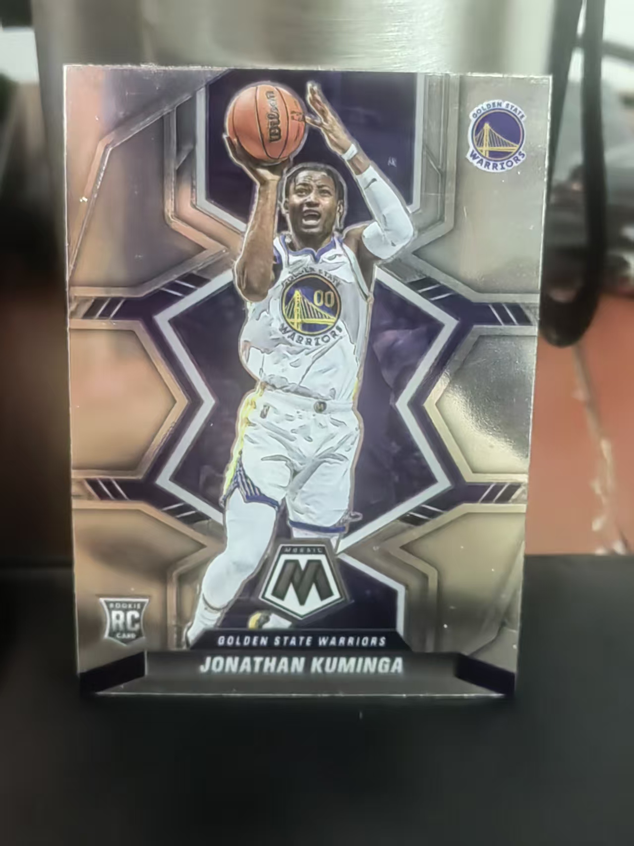 2021-22 Panini Mosaic Jonathan Kuminga RC 马赛克 乔纳森 库明加 勇士 新秀 篮 白边白角 不保卡品 卡品如图