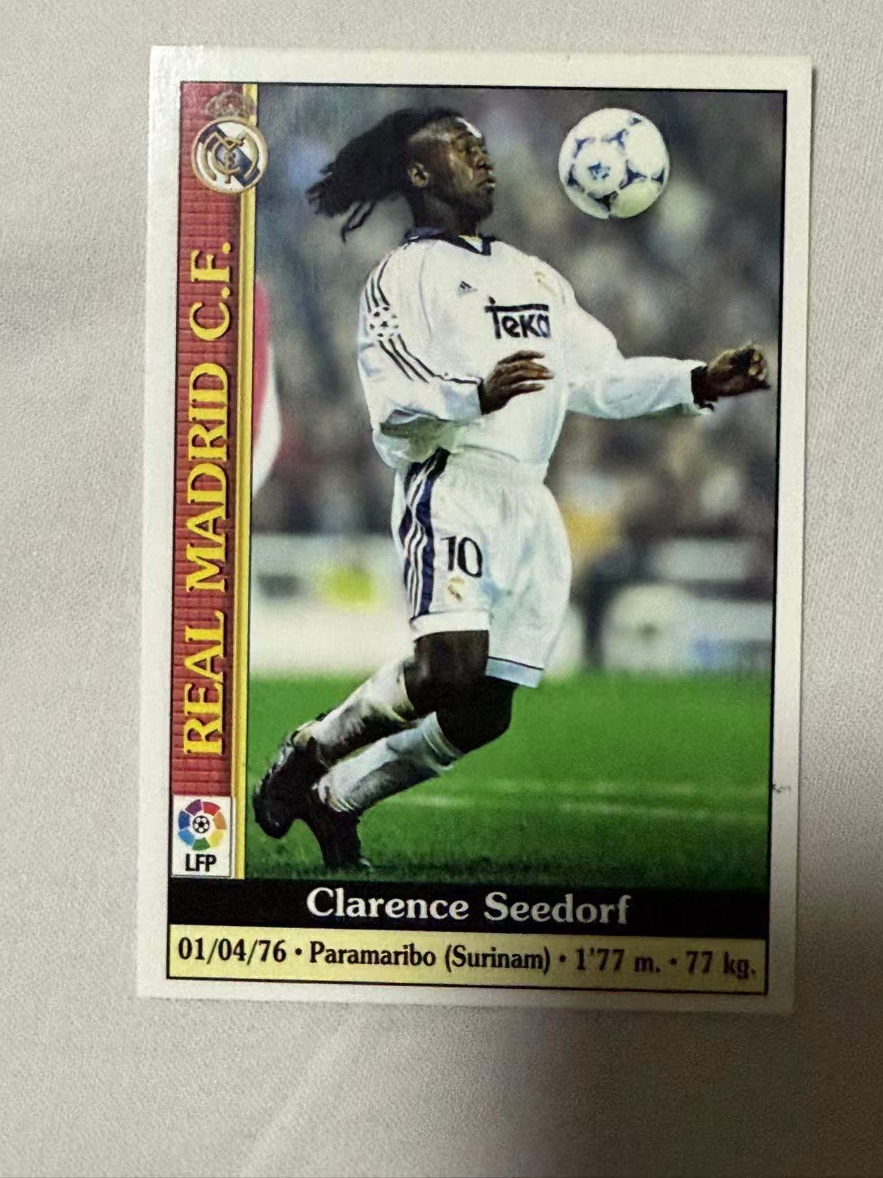1998-99 MC 西甲 Clarence Seedorf 【mxn拍卖】西多夫 27年老卡 荷兰 AC米兰 国际米兰 皇马 阿贾克斯 桑普多利亚 不发到付