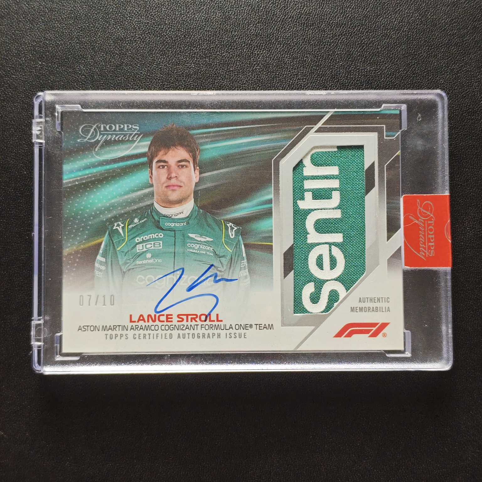 2023 Topps Dynasty Lance Stroll 王朝 10编 PA 卡签签字卡 Patch物料卡 兰斯 斯特罗尔 原封砖(彬伯 ...