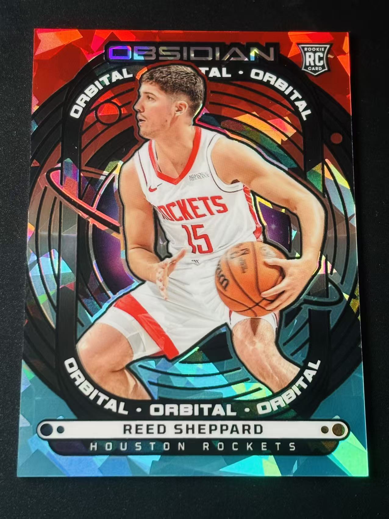 2024-25 Panini Obsidian Reed Sheppard RC 黑曜石 火箭 新秀 里德 谢泼德 RC 16/30编 碎冰折 凑套必备 不累计