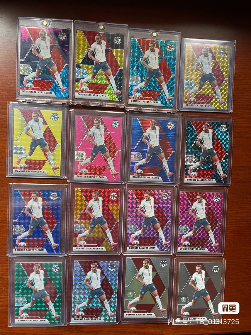2021 Panini Mosaic Euro Dominic Calvert Lewin 彩虹套