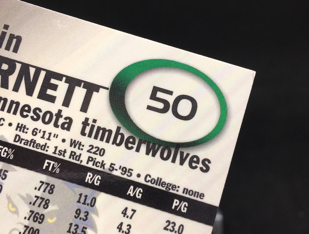 【DC拍卖】4.28(微瑕)2000-01 Fleer E-X #50 凯文・加内特 Kevin Garnett 明尼苏达森林狼队 狼王 经典特卡