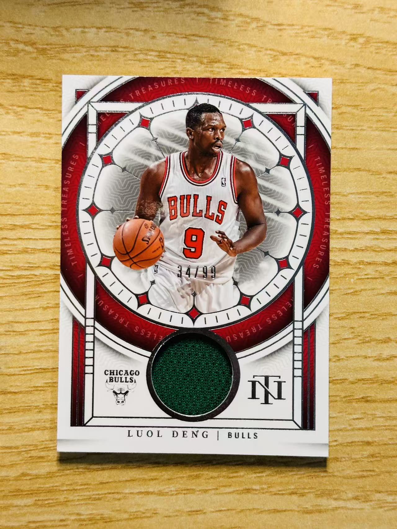 2023-24 Panini National Treasures Luol Deng 嘿嘿代卖 国宝 罗尔 邓 球衣 物料 99编 公牛 收藏必备