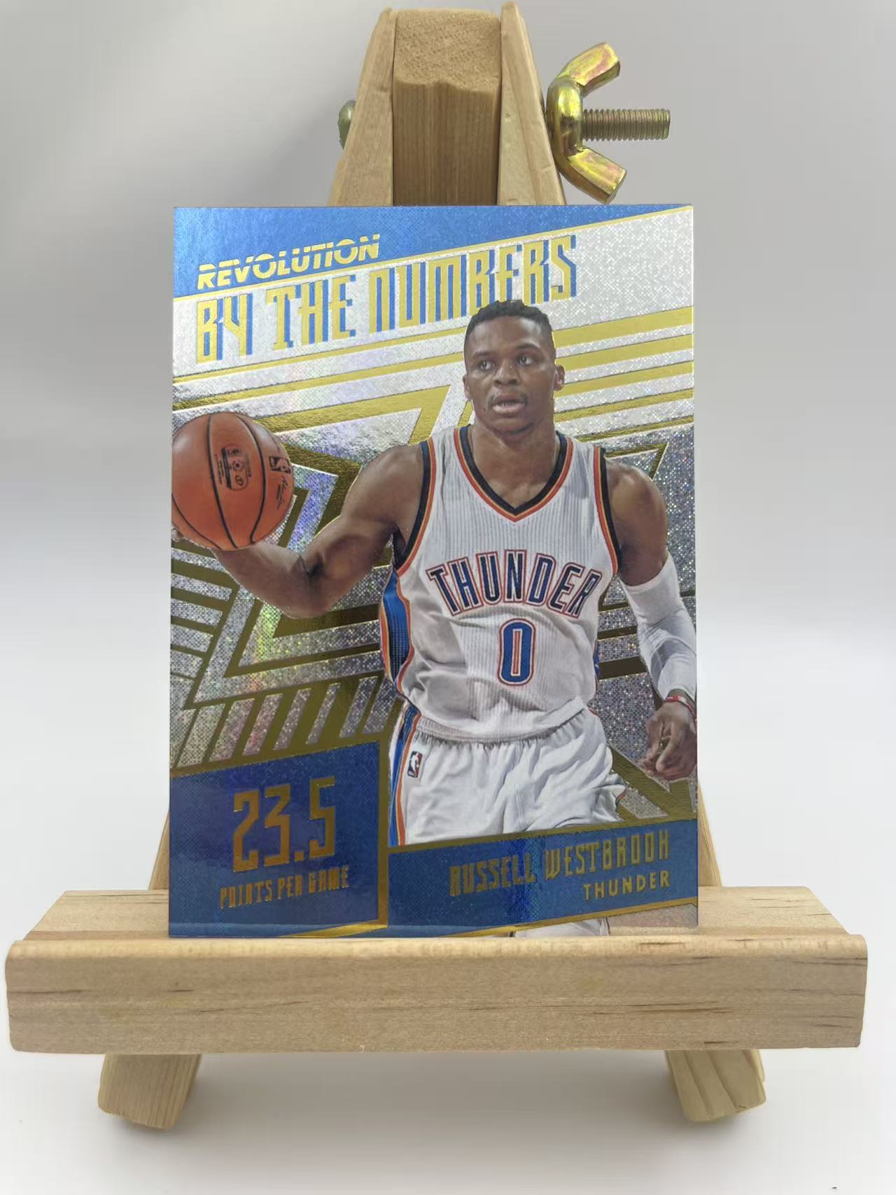 2016-17 Panini Revolution Russell Westbrook 雷霆 威斯布鲁克 威少 特卡 得分数据 点点折 折射 实卡超帅!
