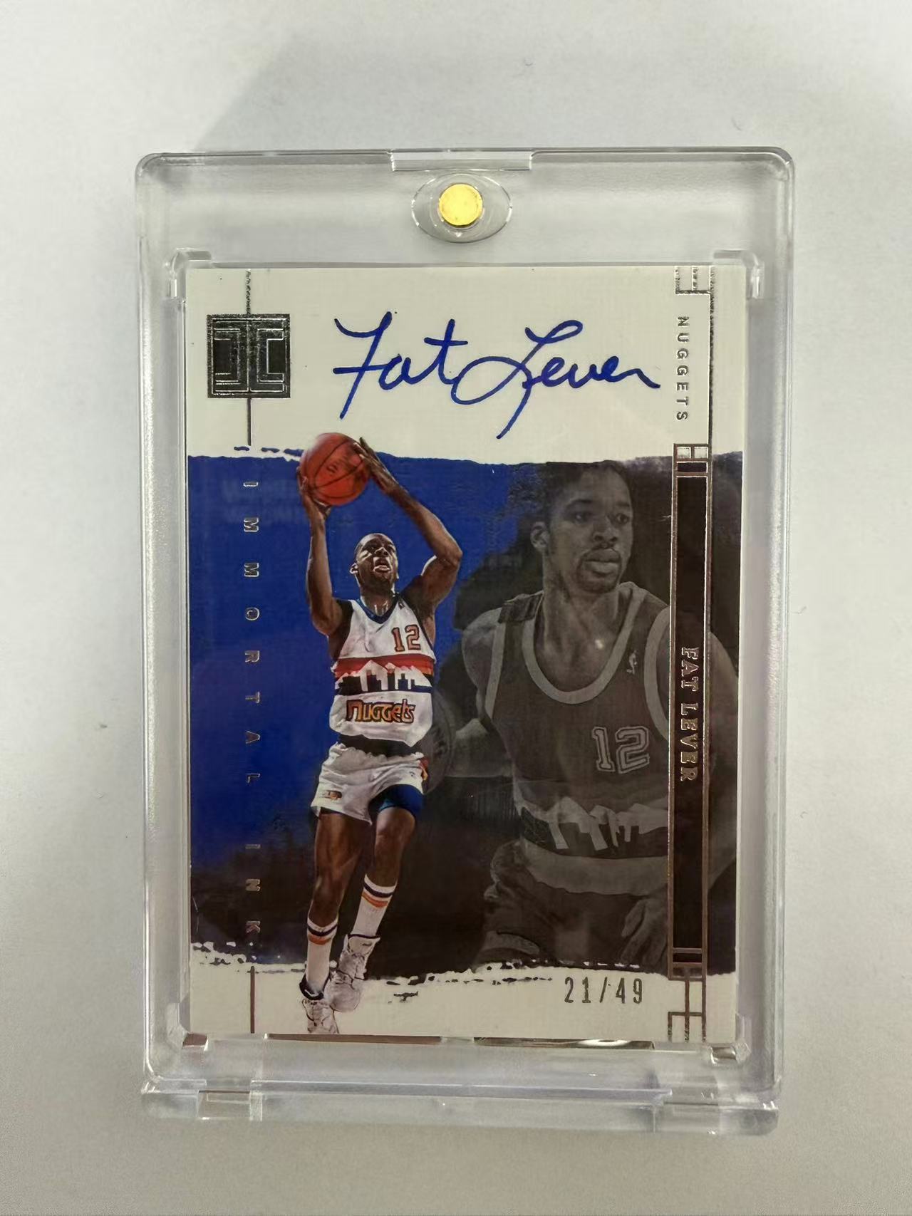 2023-24 Panini Impeccable Fat Lever 小真金 ink签 掘金 法特 利夫 签字 49编 卡品如图 (soso)