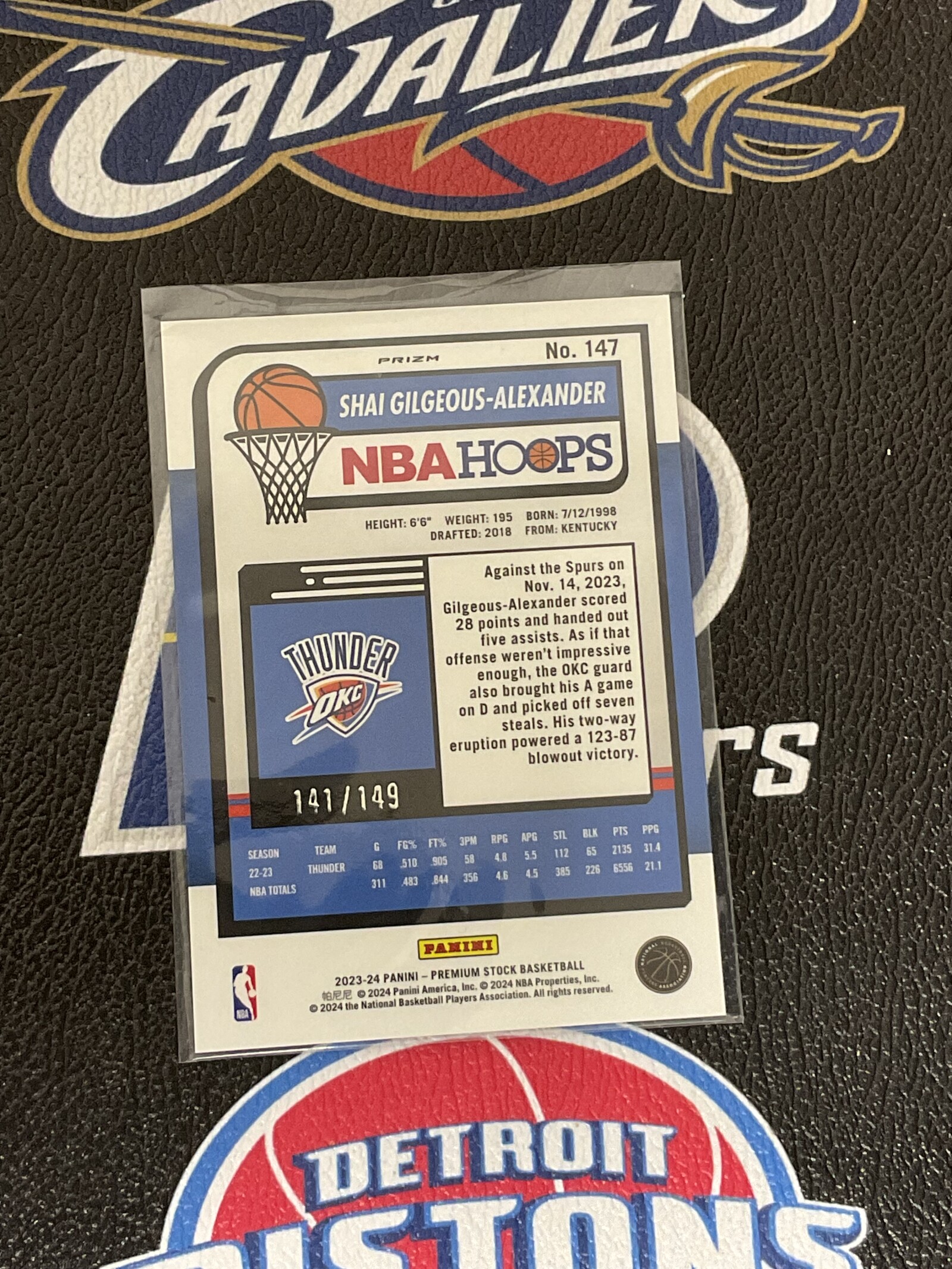 【大树营免费代卖】谢伊 吉尔吉斯 亚历山大 149编 雷霆 hoops 全明星水平 收藏必备 卡品如图 瑕疵如图 #绒11.15