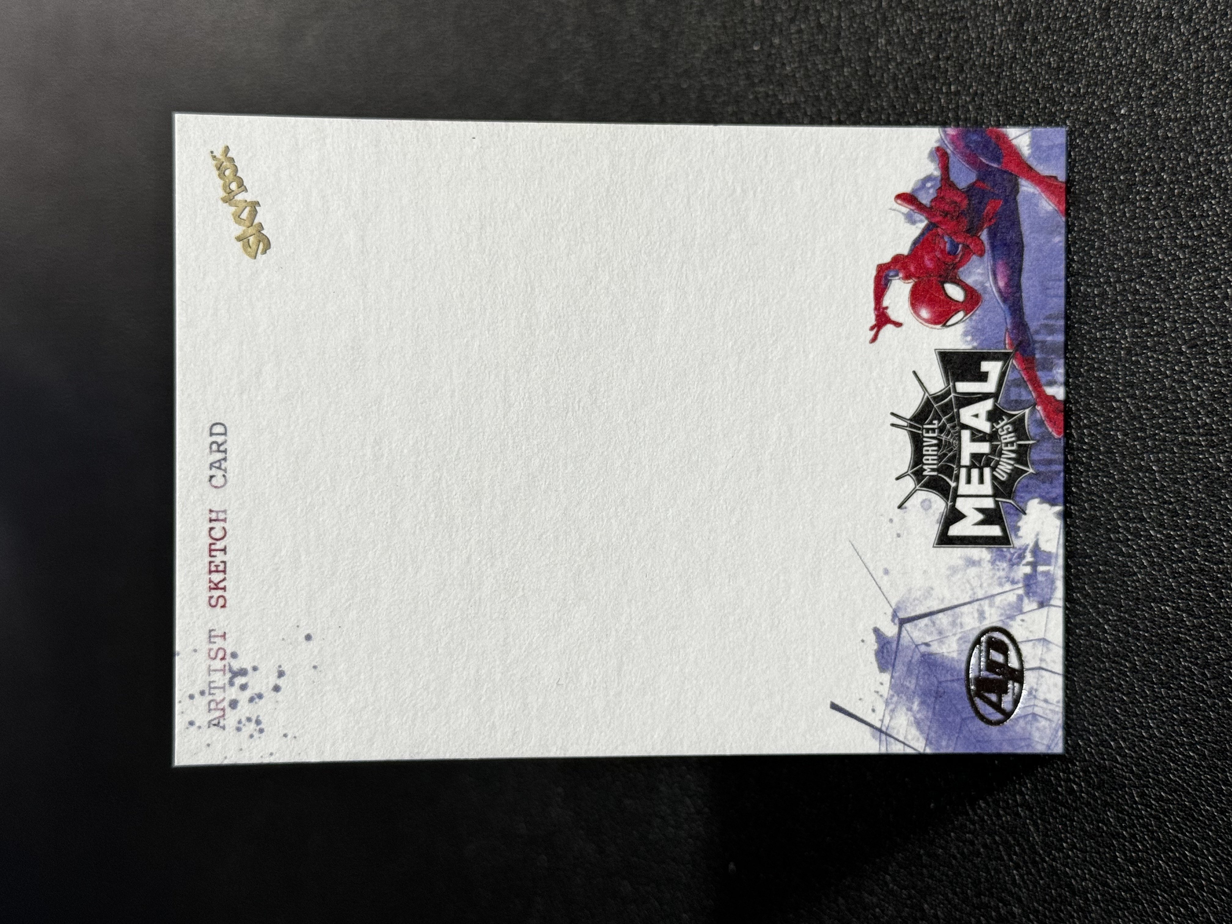 2021 SkyBox Marvel (MCU) Universe spider-man 漫威 Metal 蜘蛛侠 金属宇宙 AP 手绘卡 1/1 1OF1 空白底卡 Sketch Card LWLP