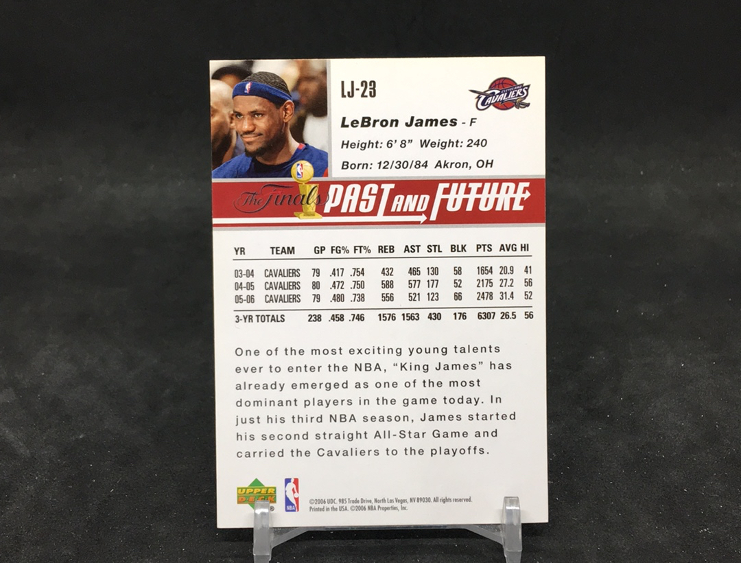 【DC拍卖】11.17 UD THE FINALS PAST AND FUTURE特卡 经典老特 实卡美如画 03白金一代领军人物 现今联盟第一人 LBJ 皇帝 勒布朗 詹姆斯