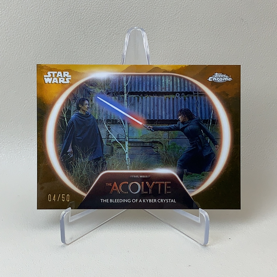 【弈卡代拍】 2025 Topps Star Wars 星球大战 Chrome 金平行 金折 剧情特卡 凯伯水晶的出血 04/50编 品相如图 凑套必备 Mito