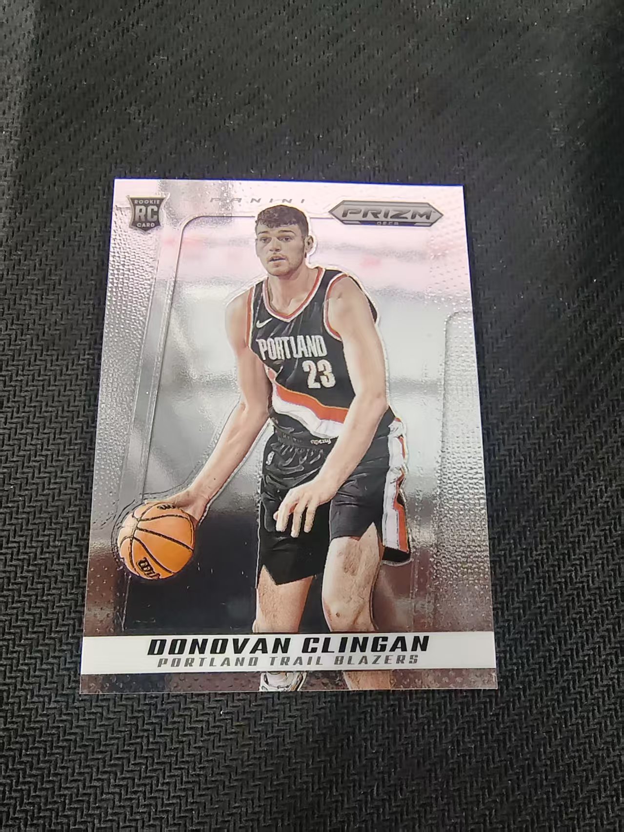 【可合并,不累计】2024-25 Panini Prizm Deca Donovan Clingan RC 新秀 开拓者 克林根 划痕 边角瑕疵 #60