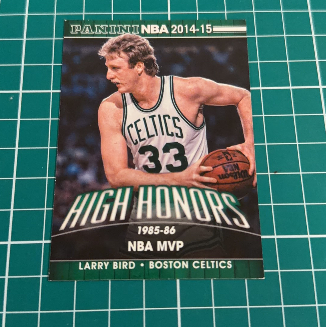 2014-15 Panini Americana Larry Bird S.p.a. 拉里伯德 大鸟 85-86MVP 捧杯特卡 荣誉特卡 十年老卡 绝版卡 稀有大比例 收藏必备