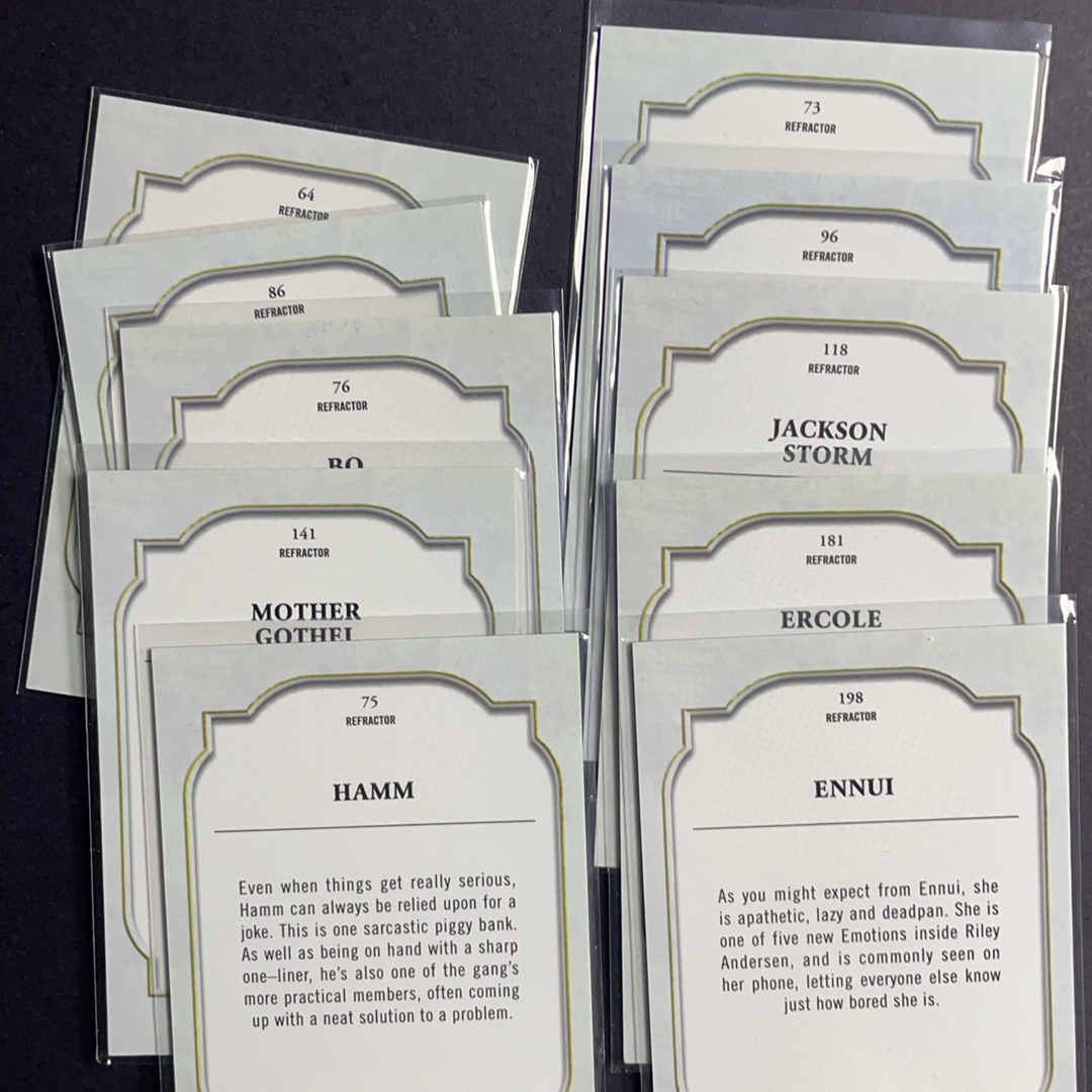 2024 Topps Disney 迪士尼TC 巴斯光年 大眼仔 牧羊女 火腿 巴小倩等皮克斯角色银折射10张打包序号如图2 2024 Topps Chrome Disney 迪士尼TC系列