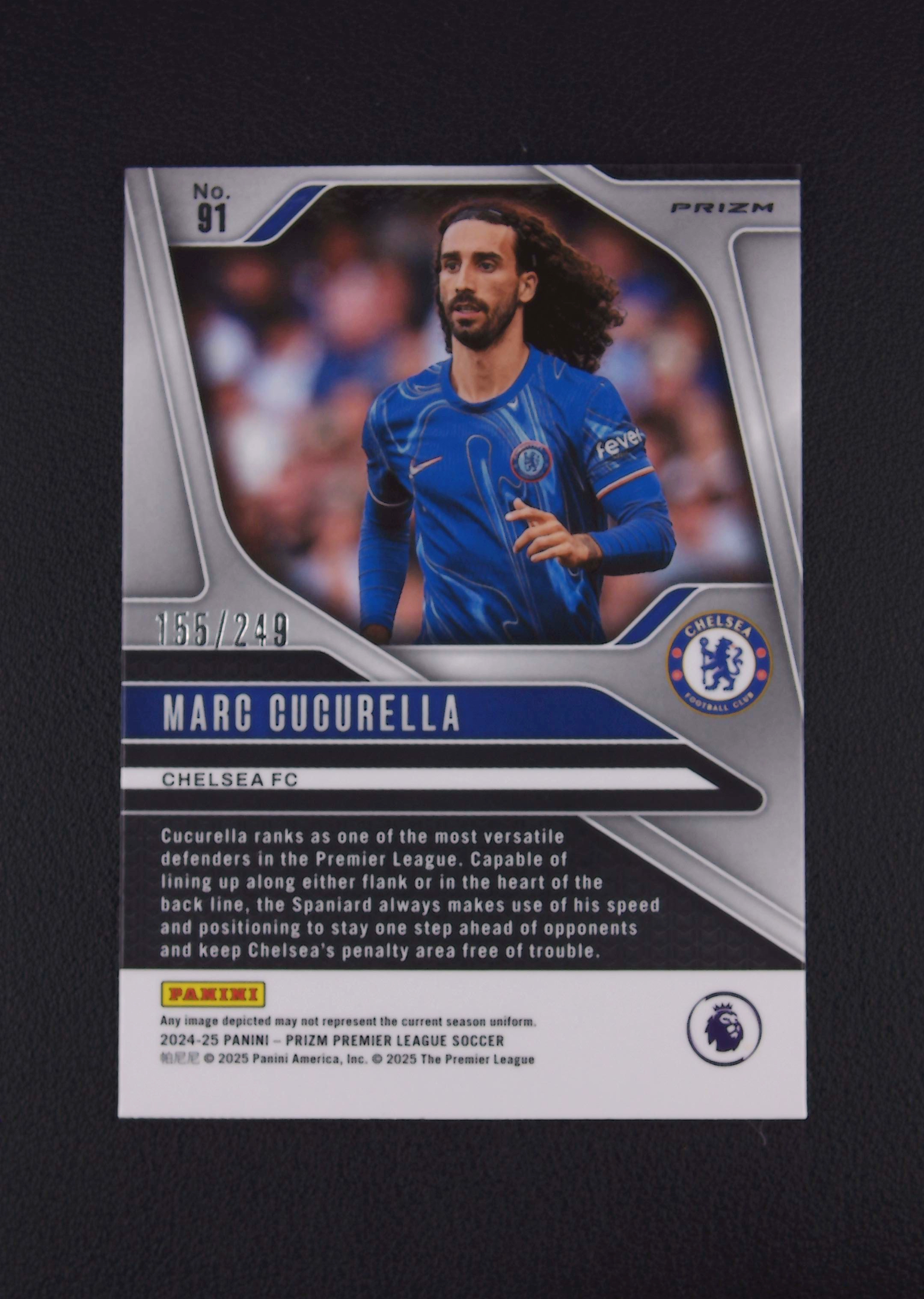2024-25 Panini Prizm Marc Cucurella 多米拍卖 (Owen.C) 马克 库库雷利亚 切尔西 紫格子折 155/249编 卡品如图 收藏佳品