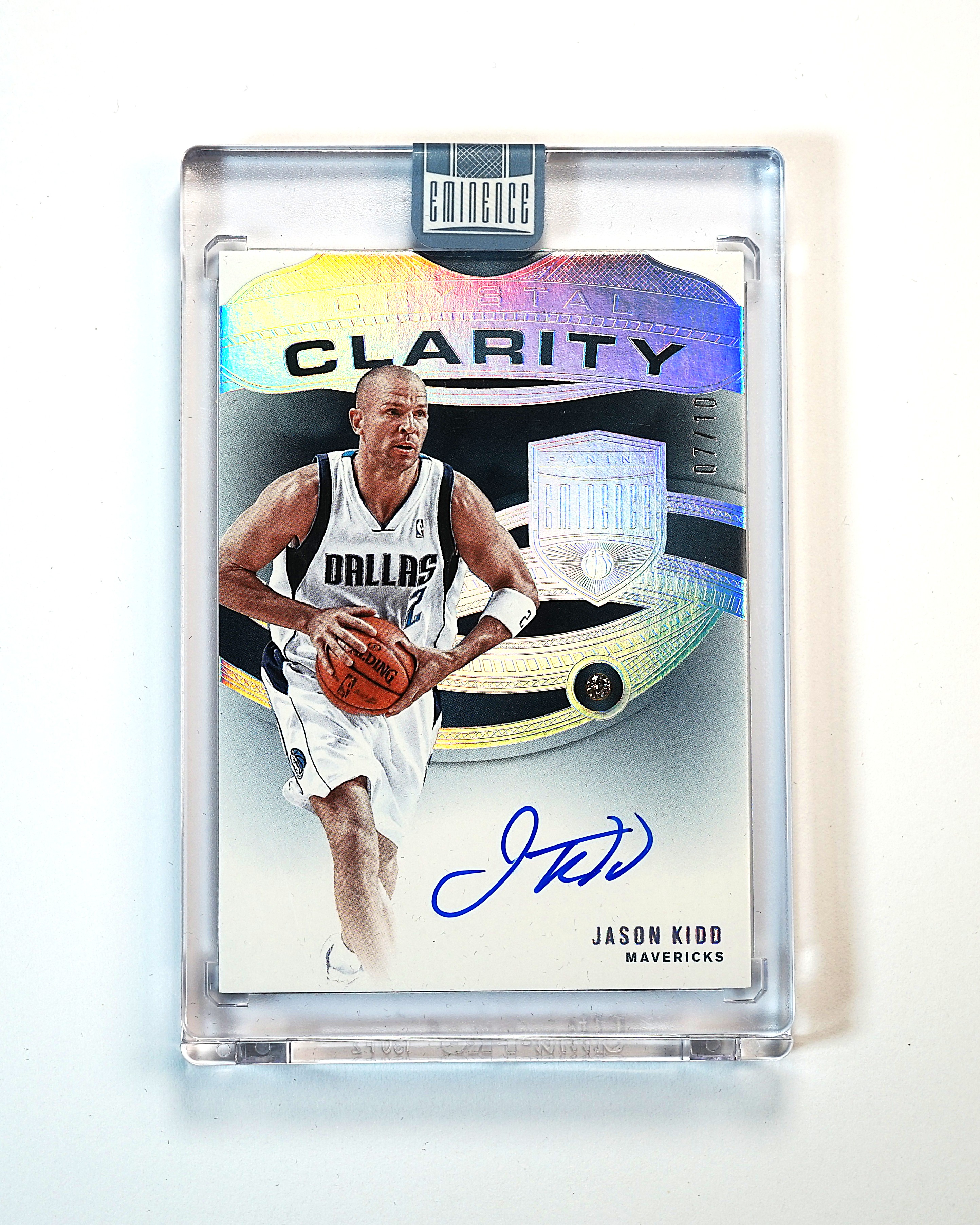 2024-25 Panini Eminence Jason Kidd 大真金 贾森 基德 07/10编 签字 卡签 Clarity 钻石签 闪版 原封砖 独行侠名宿 末年系列超有价 专收必备【MC】