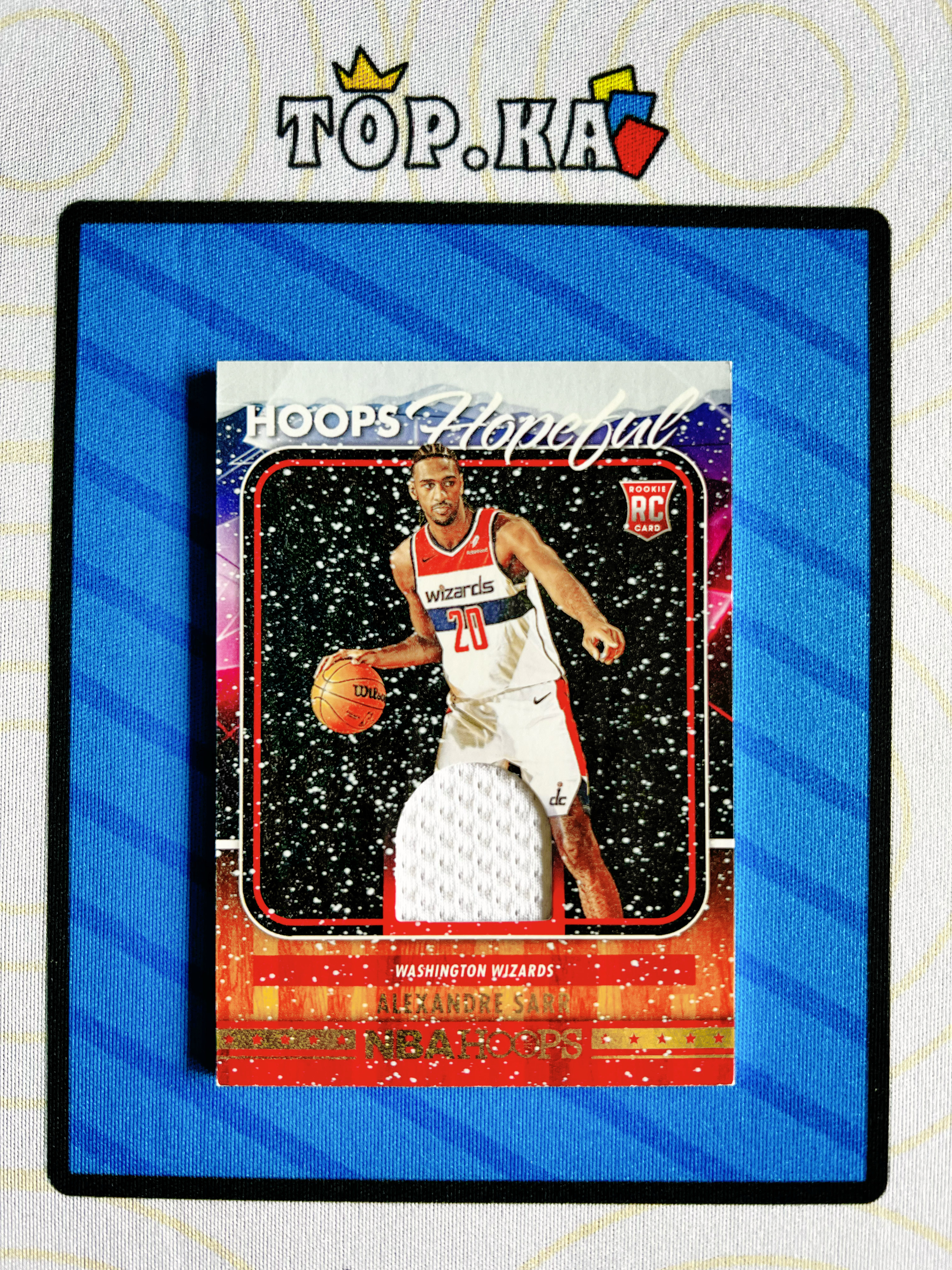 【顶尖卡社】2024-25 panini hoops alexandre sarr 奇才 亚历山大 萨尔 RC 新秀 榜样秀 球衣 物料 切割 未来全明星 详情看描述 瑕疵如图【凯里】