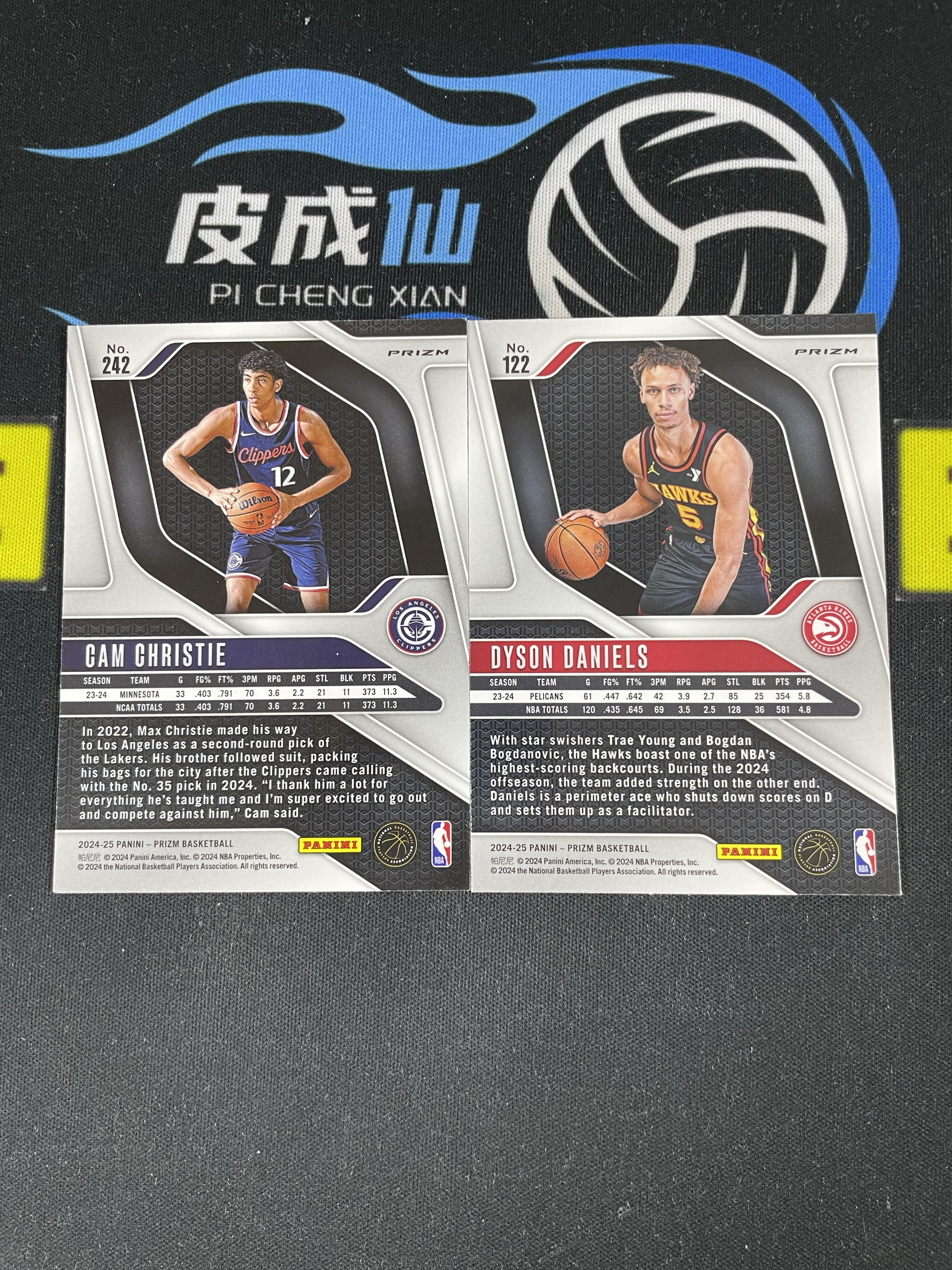 【皮成仙拍卖 统一手续费6%】 PANINI 24-25 PRIZM 快船 卡姆克里斯蒂 老鹰 戴森丹尼尔斯 新秀 RC 银折 一图打包 凑套必备 值得收藏【只发顺丰】小小怪下士11.10