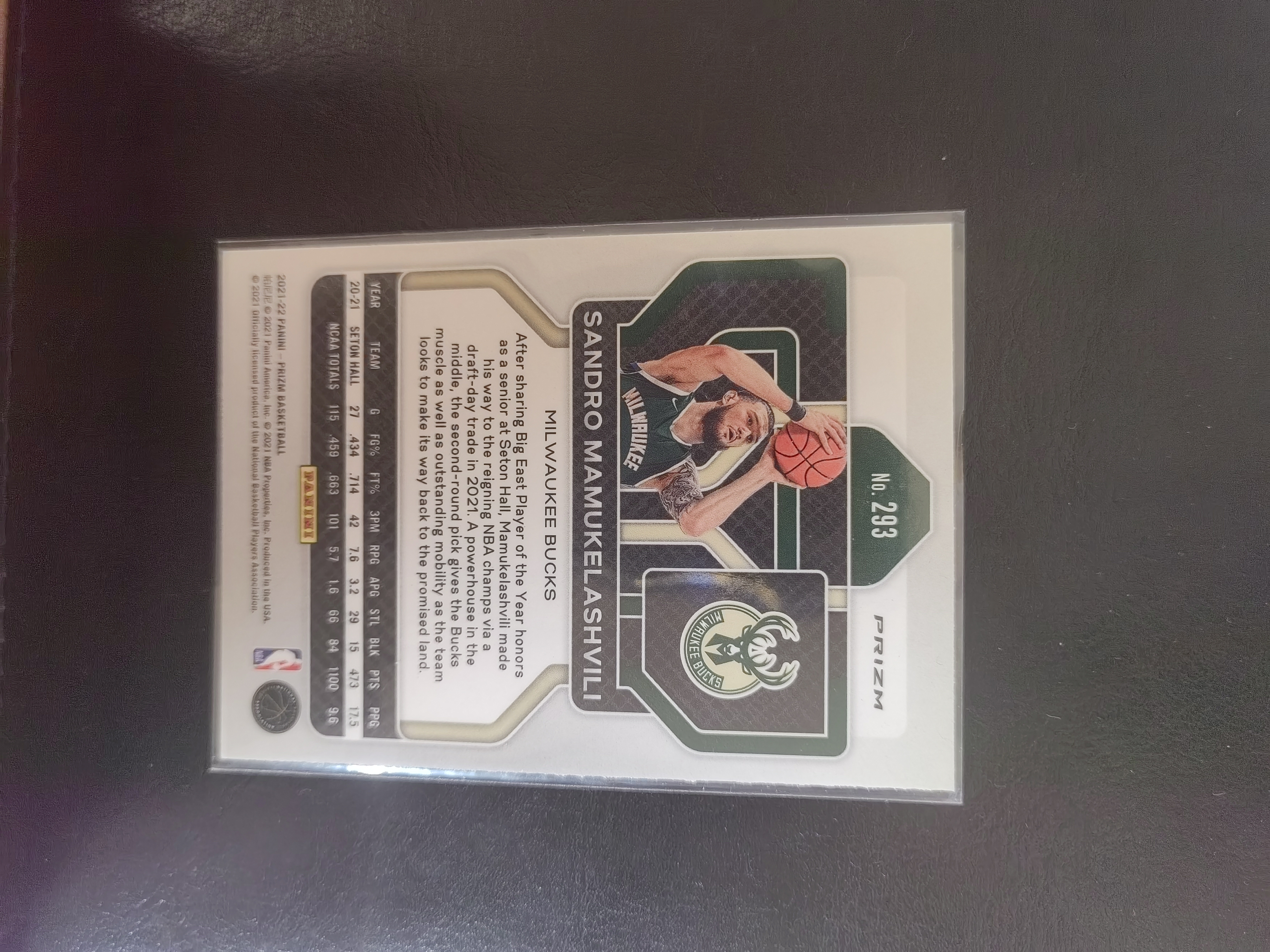 2021-22 Panini Prizm Sandro Mamukelashvili RC PZ 桑德罗·马穆克拉什维利 银波纹 雄鹿 马刺 篮 凑套 卡品如图 不保卡品