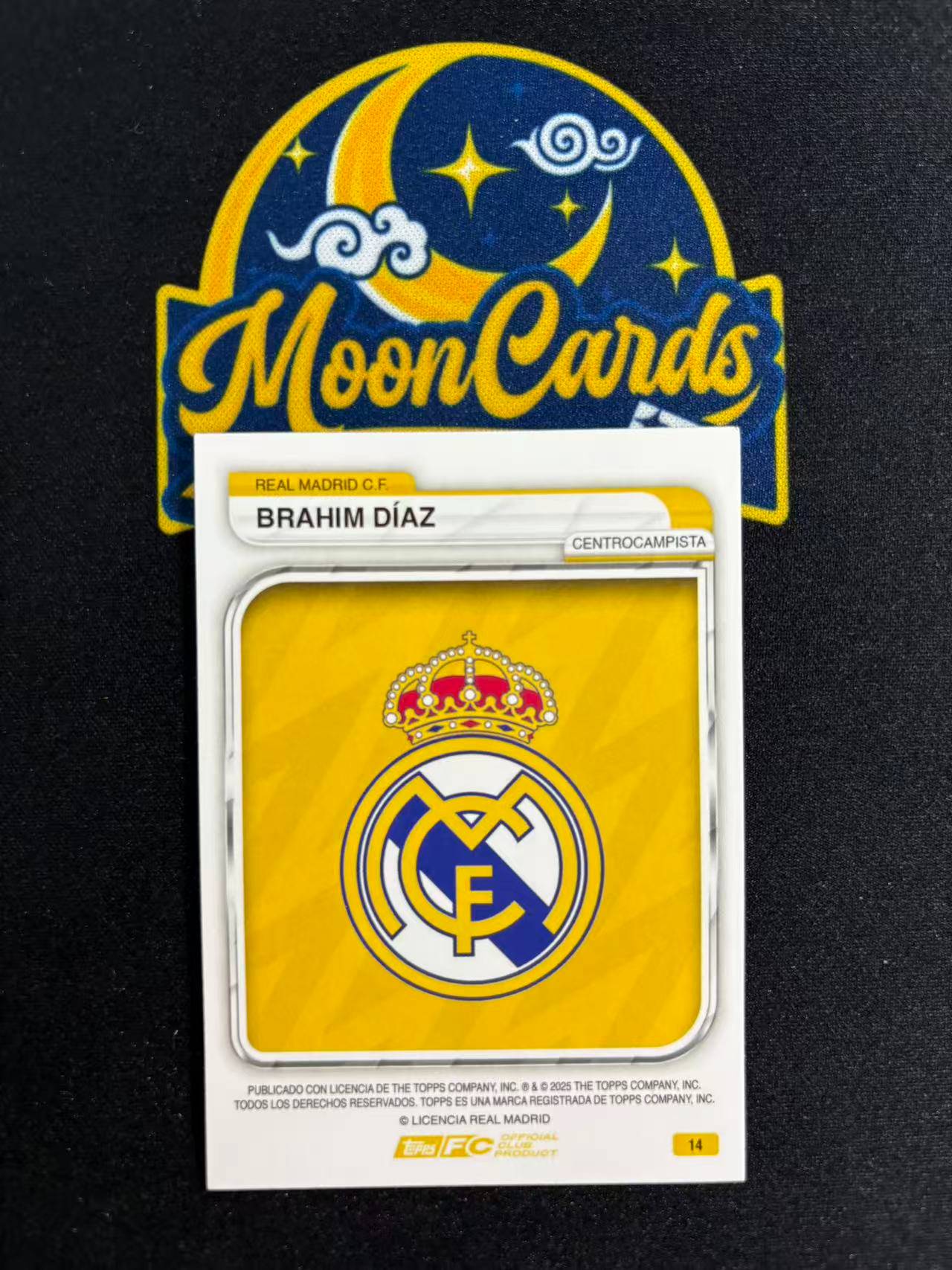 【梦卡拍卖】2025 Topps 皇马铁罐队盒 Brahim Diaz 卜拉欣 迪亚斯 /199编 #DD# F白