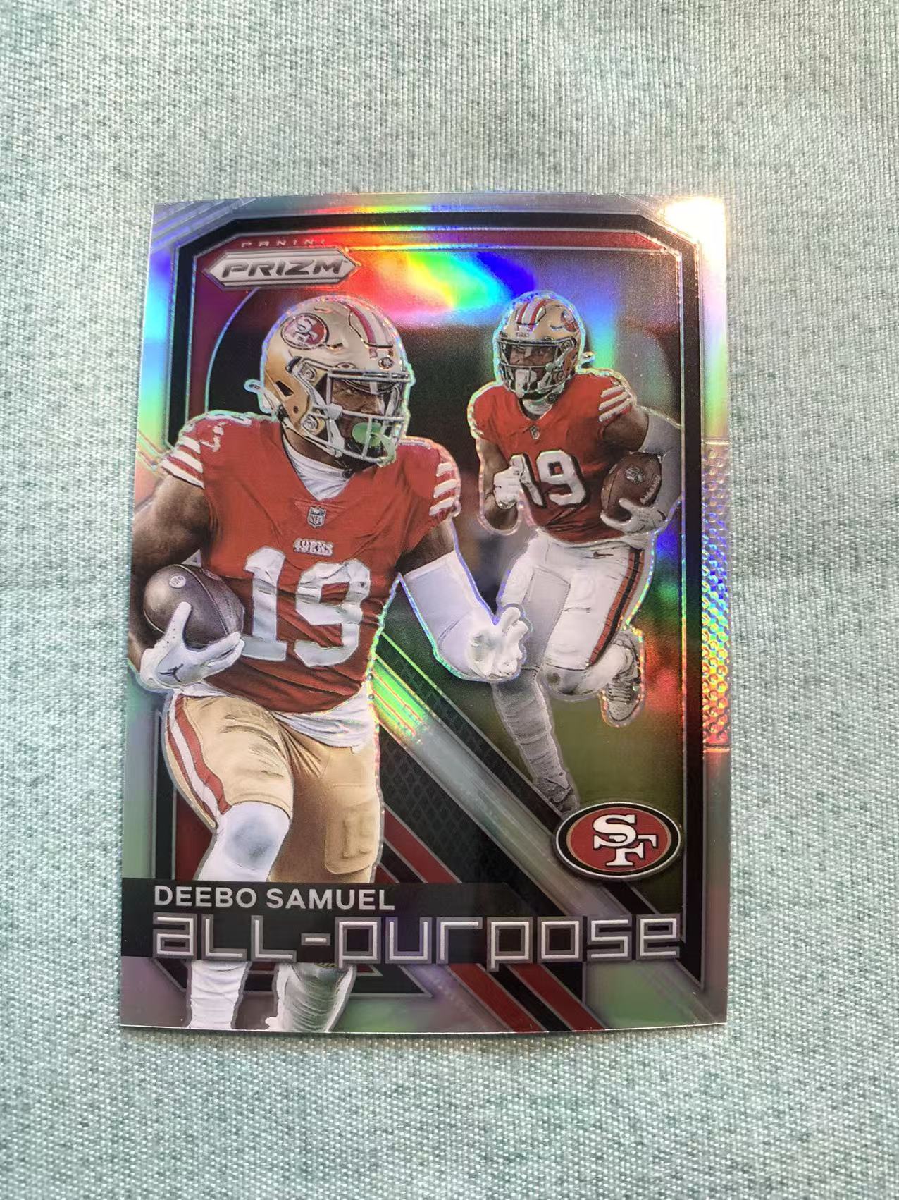 2023 Panini Prizm Deebo Samuel 橄榄球 NFL PZ 迪博 萨缪尔 萨穆埃尔 特卡 银折 折射 问问