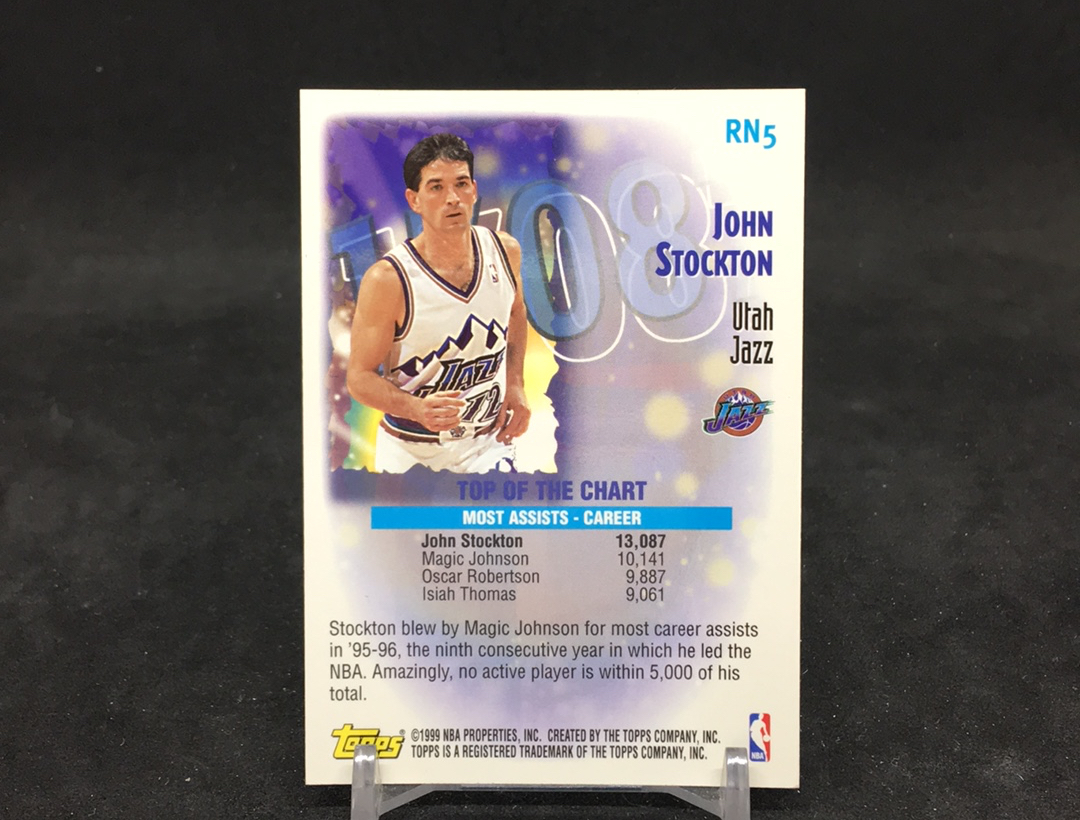 【DC拍卖】12.07 TOPPS 大比例特卡 经典老特 实卡美如画 名人堂名宿 75大巨星 犹他双煞之一 约翰 斯托克顿