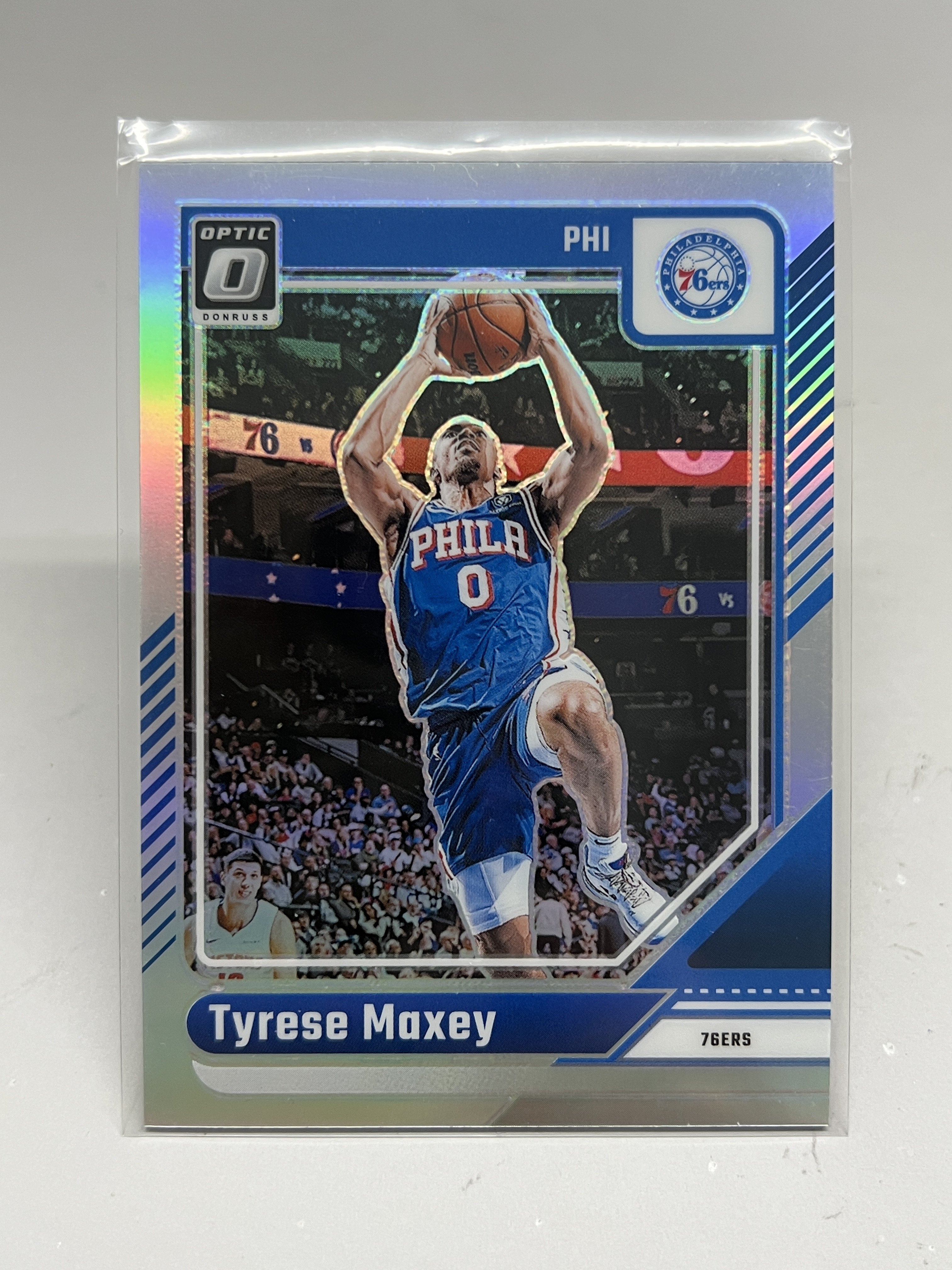 2024-25 Panini Donruss Tyrese Maxey 【挂机拍卖】帕尼尼 杜蕾斯 泰里斯·马克西 疯狂马克西 银折 76人 #135 收藏 凑套 卡品如图