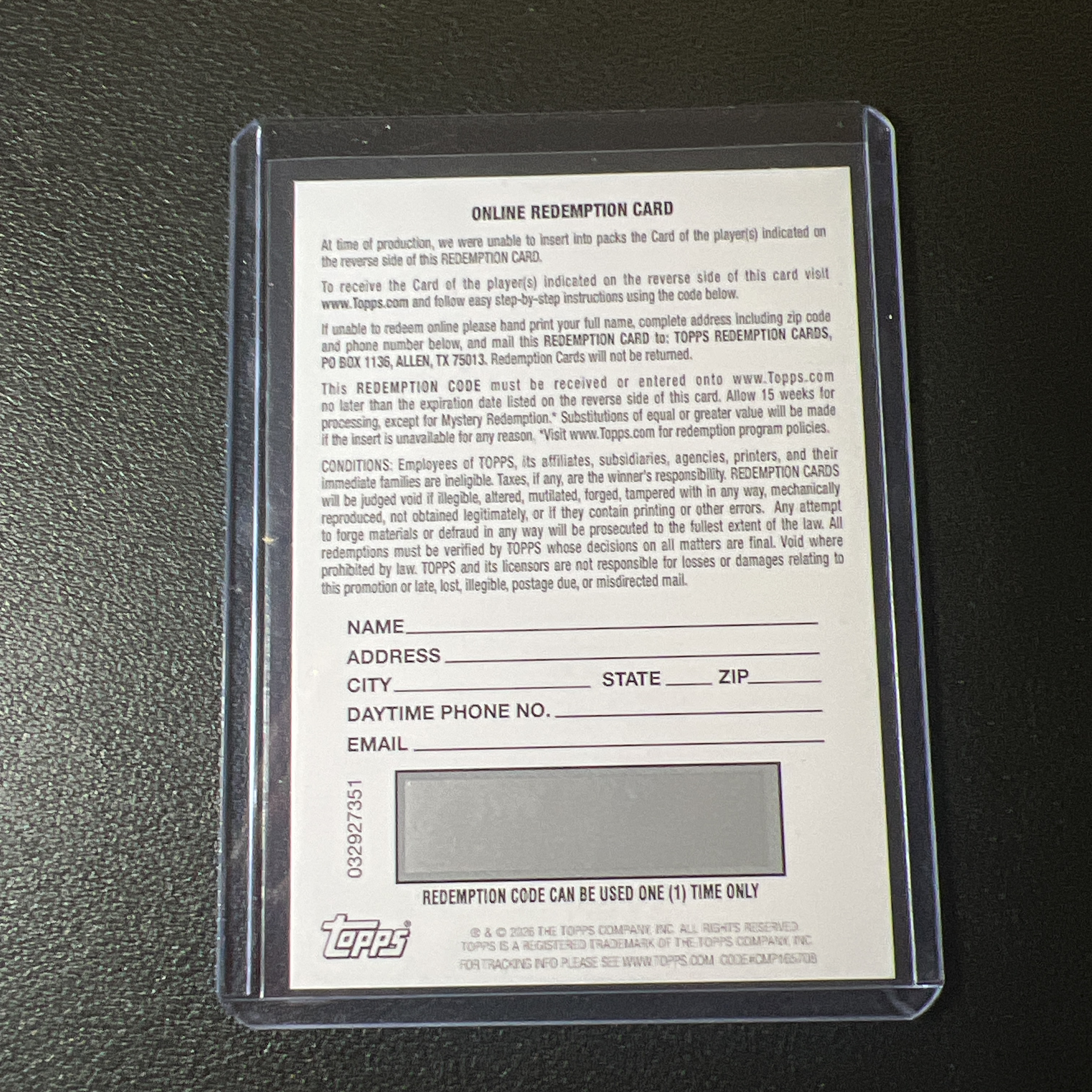 【鲨鱼代卖】2026 Topps Chrome Tennis Anca Todoni 安卡 托多尼 150编 蓝折 签字 交换板 网球TC 只发板FY0710