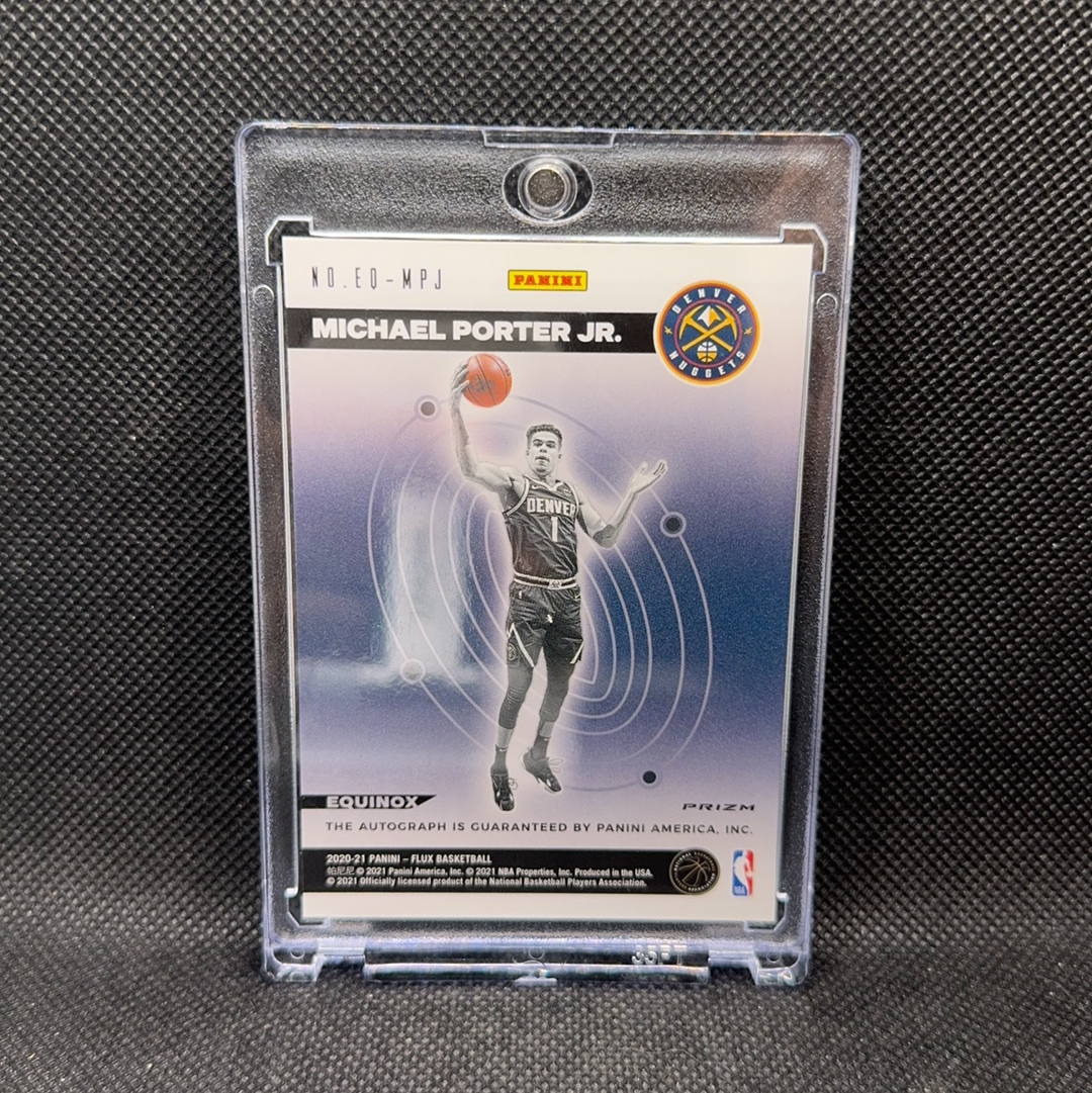 【Roseee代卖】2020-21 Panini Flux Michael Porter Jr. Flux 迈克尔 波特 签字 银波纹折 折射 jeff