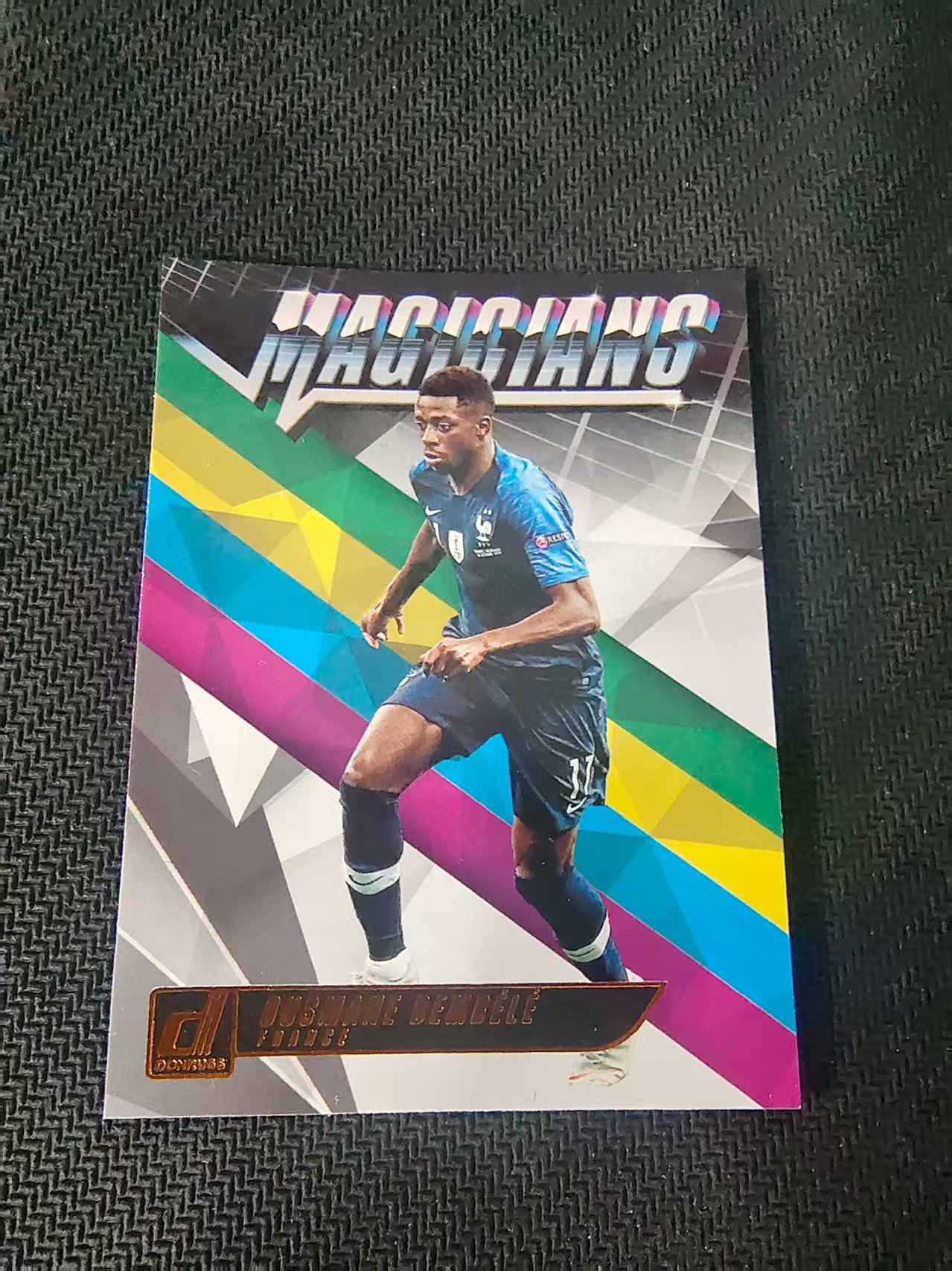 【可合并,不累计】2018-19 Panini Donruss Ousmane Dembélé 法国 登贝莱 特卡 杜蕾斯 划痕 边角瑕疵 #18