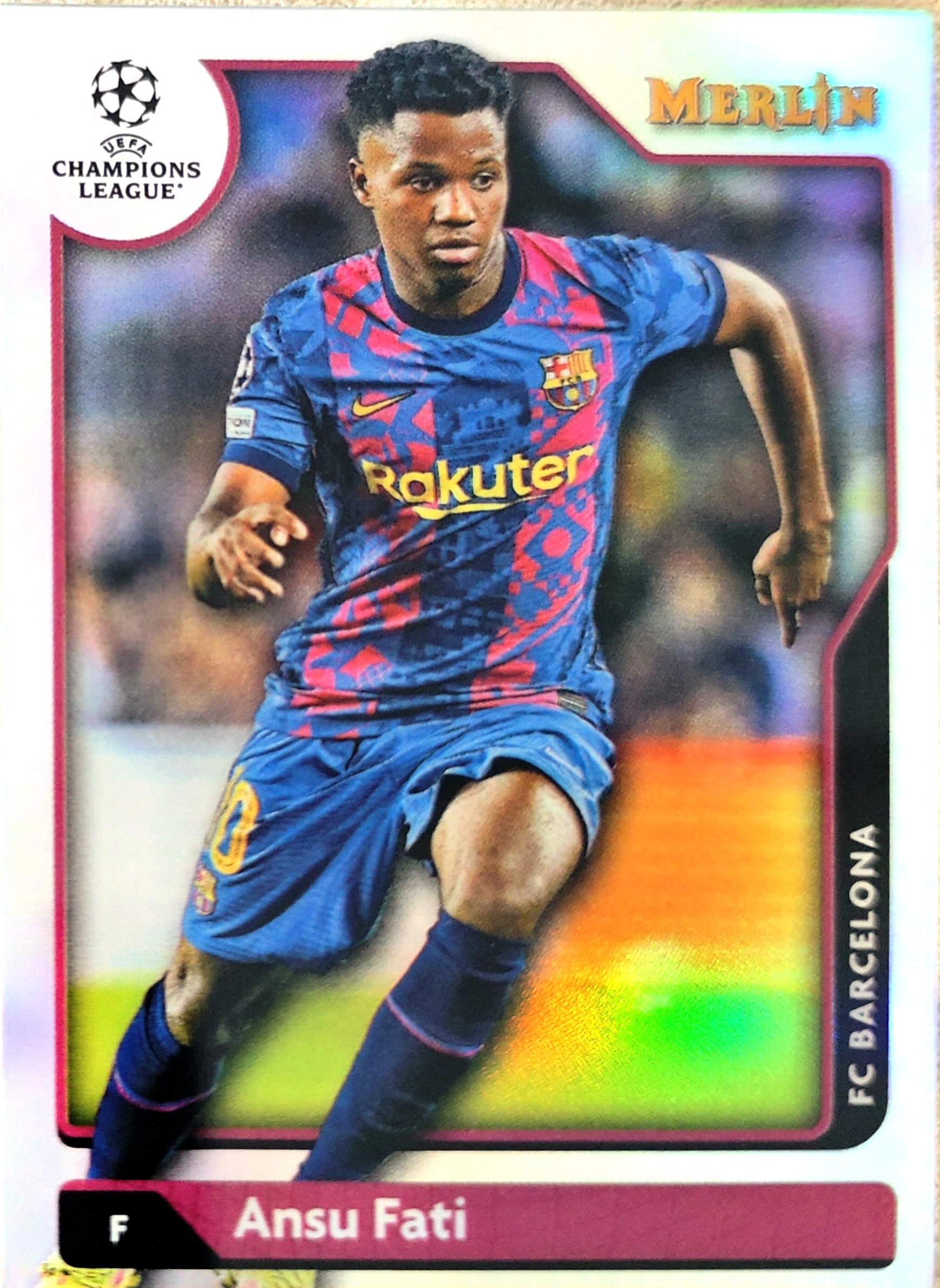 2023-24 Topps Merlin Ansu Fati 法蒂 巴萨 折射