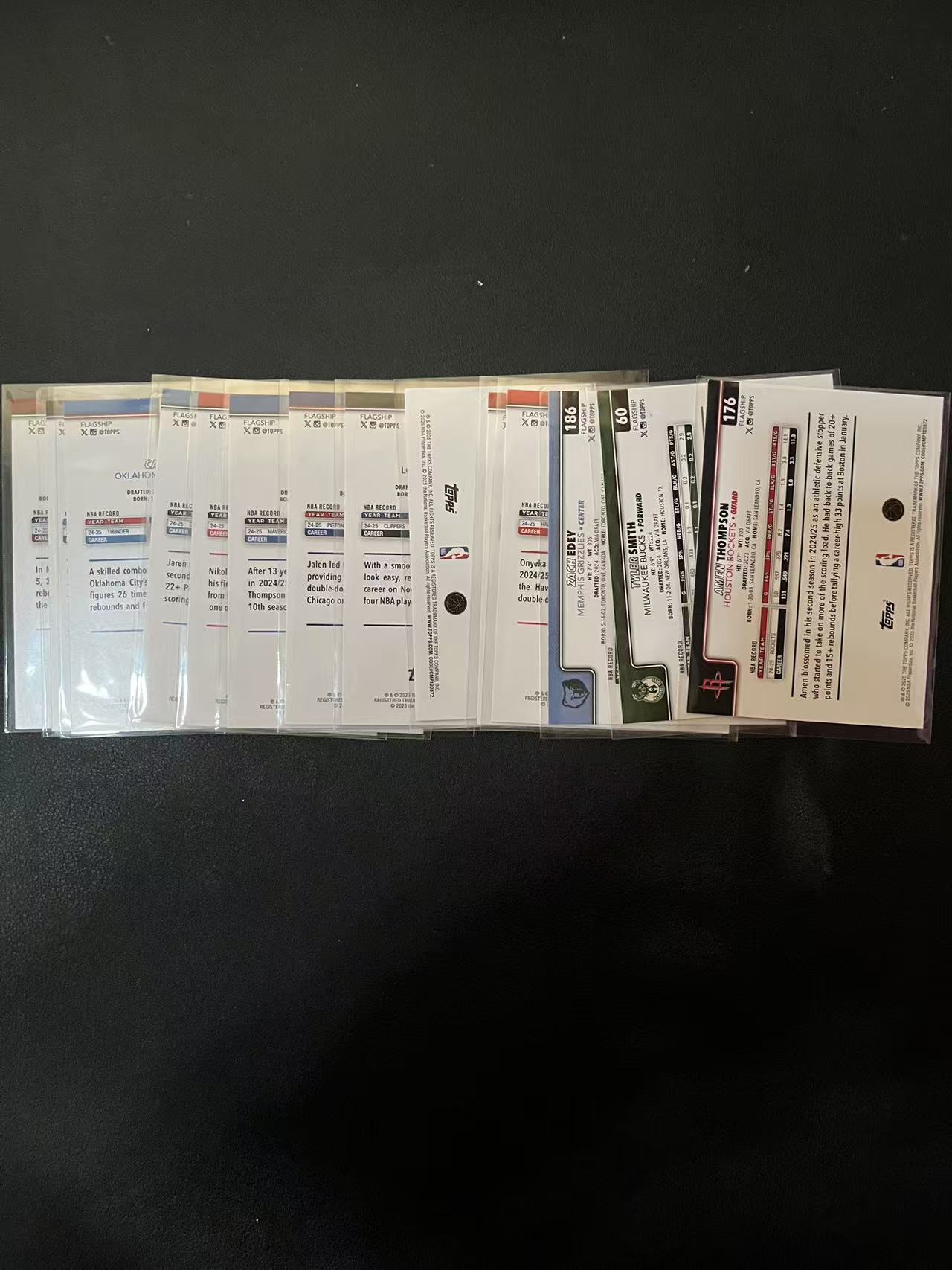 2025 Topps Flagship Amen Thompson 阿门 汤普森 扎克 伊迪 基昂特 乔治 哈登 杰伦 杜伦 克莱 巴雷特 银折 14张 卡品如图 龙龙龙