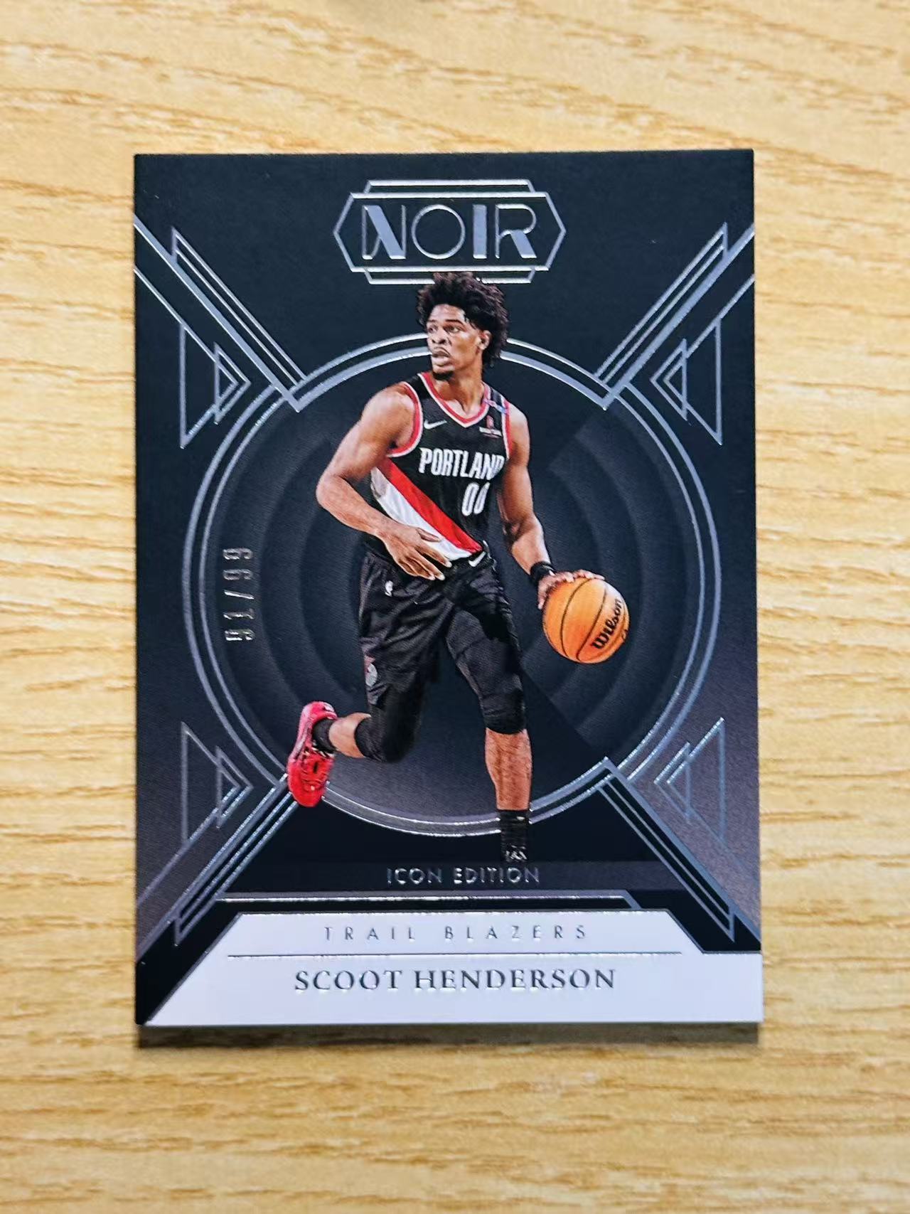 2024-25 Panini Noir Scoot Henderson 嘿嘿代卖 诺尔 斯库特 亨德森 99编 开拓者 新秀次年 收藏必备