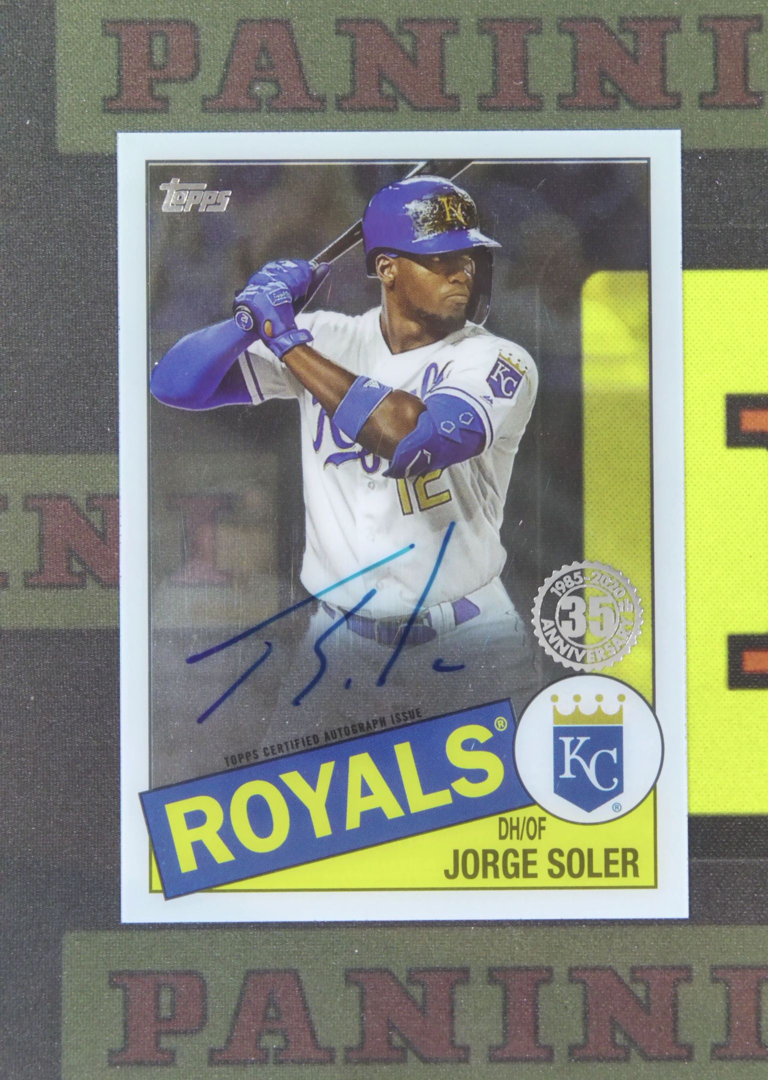 2020 Topps other Jorge Soler Nirvana Project 豪尔赫 索莱尔 堪萨斯城皇家 签字 卡签 胶片 35周年 1985 复古 卡品如图 收藏必备 吴¥