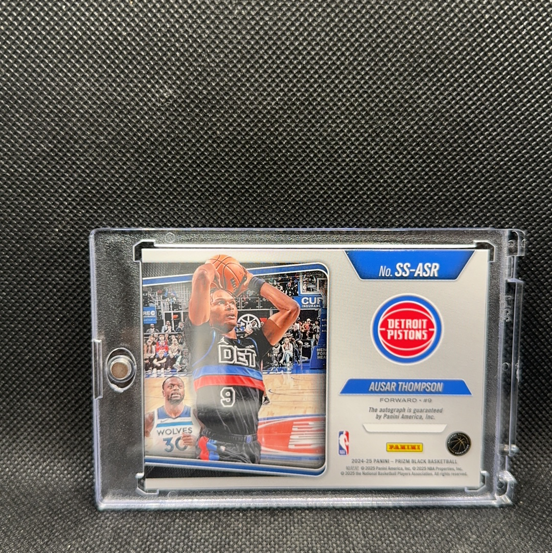 【Roseee代卖】2024-25 Panini prizm black Ausar Thompson 活塞 奥萨尔汤普森 ss签 签字 jeff